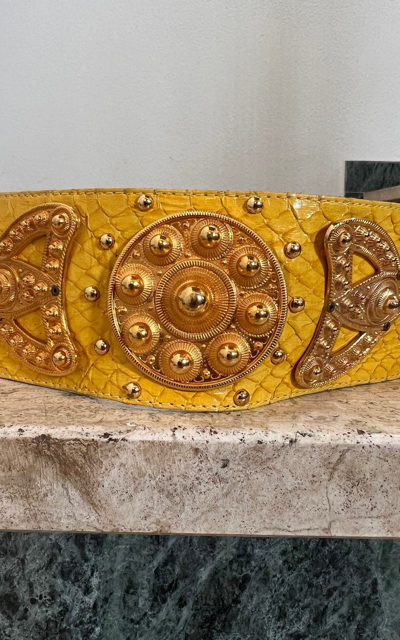Vintage Python Skin Belt