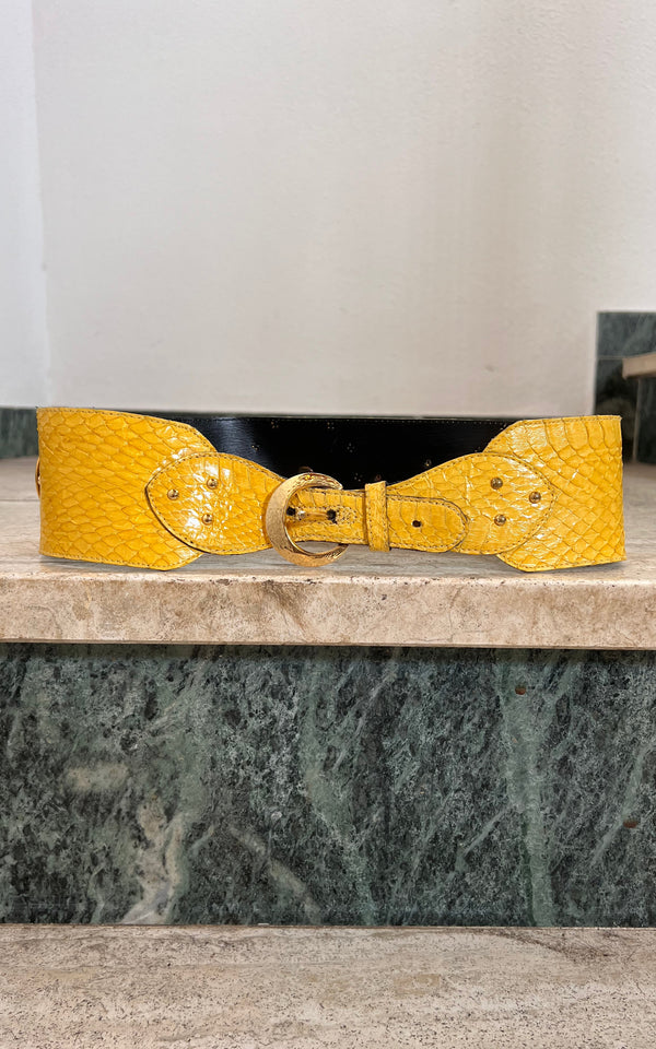 Vintage Python Skin Belt