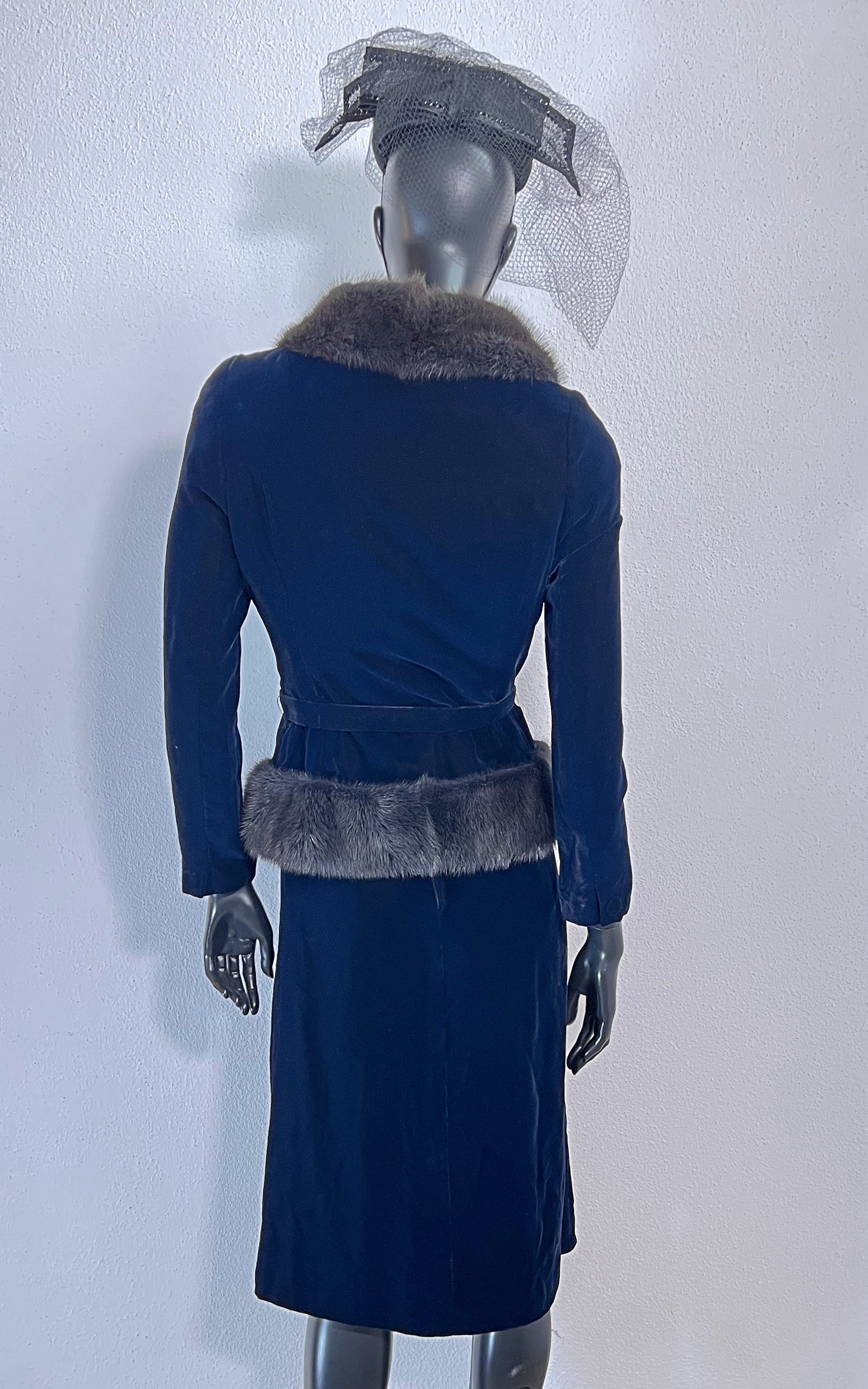 Vintage 40s Silk Velvet Costume