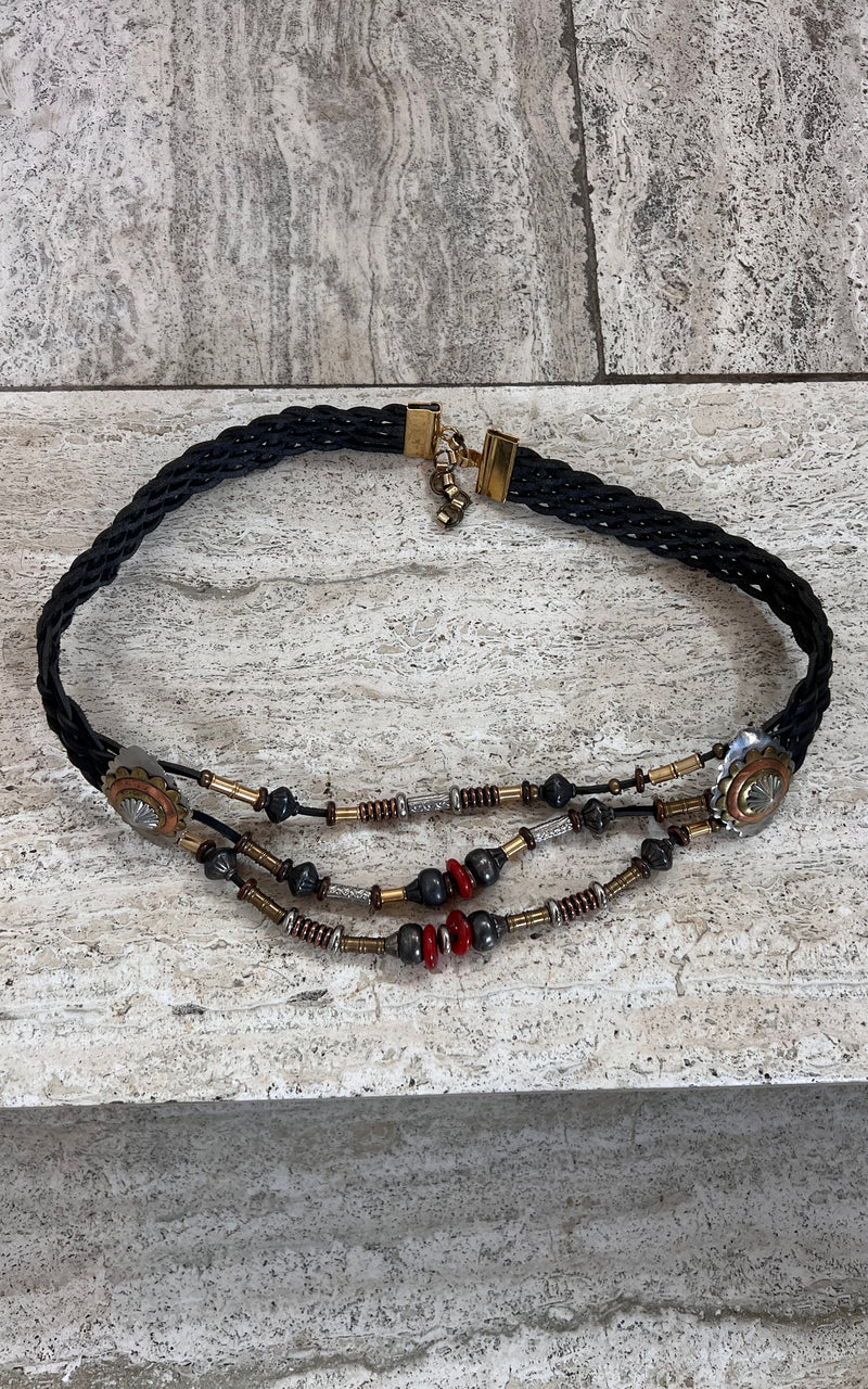 Vintage 80s Belt Braided