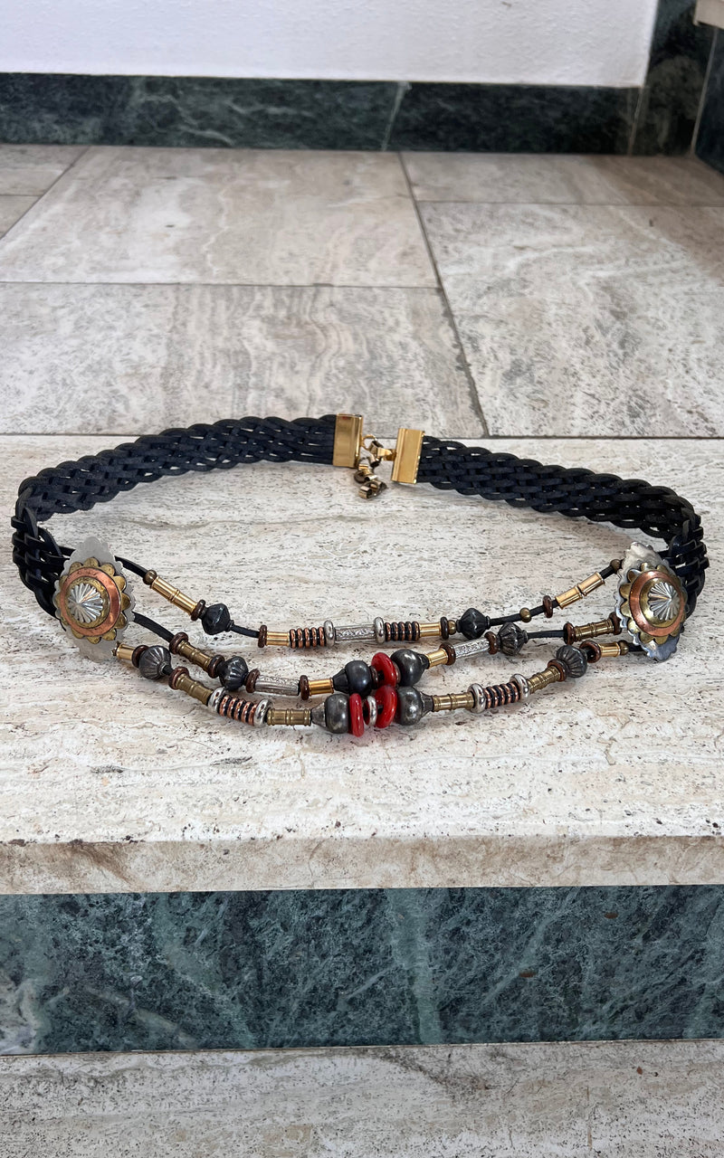 Vintage 80s Belt Braided