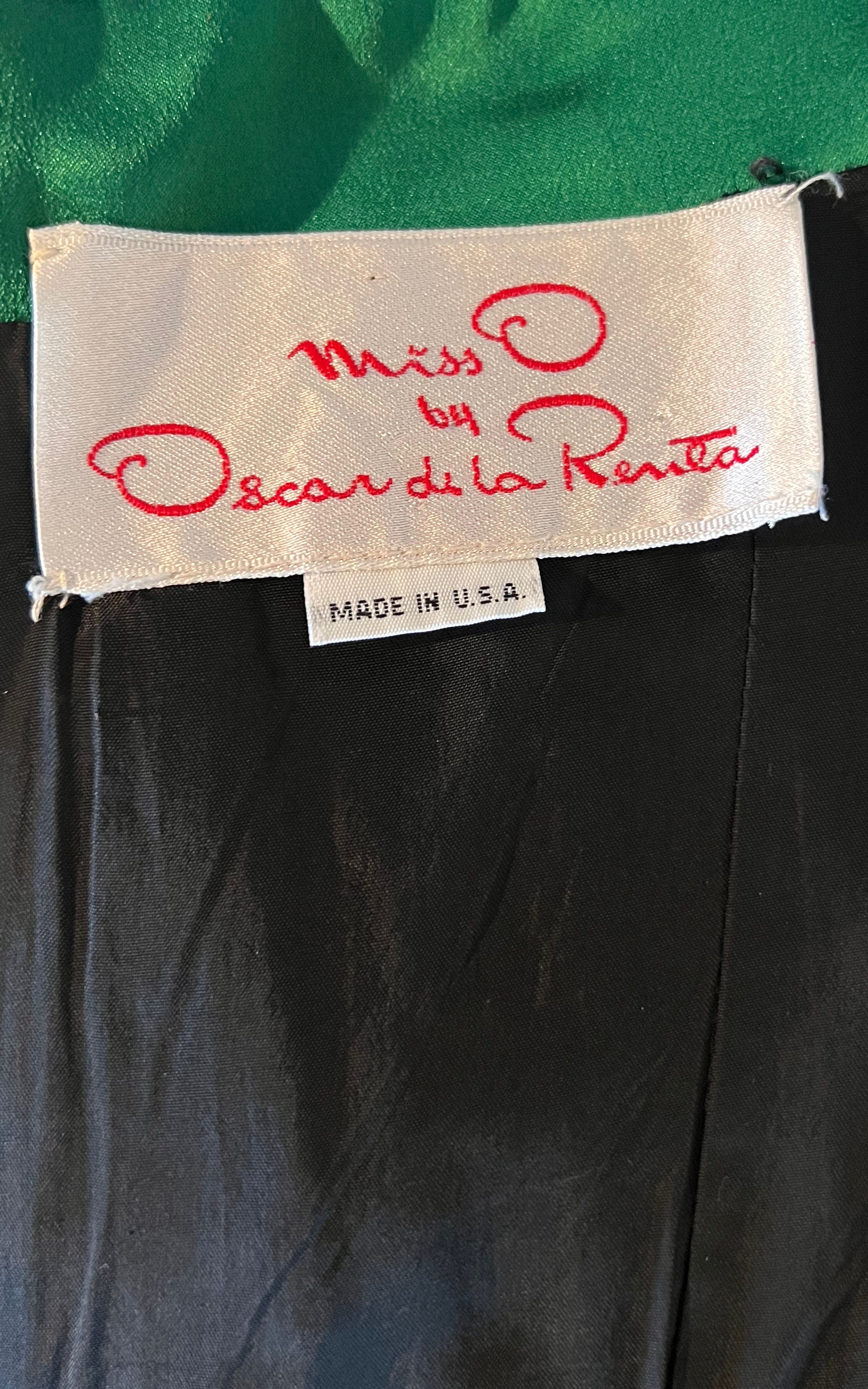 Vintage 80s Oscar de La Renta Evening Dress