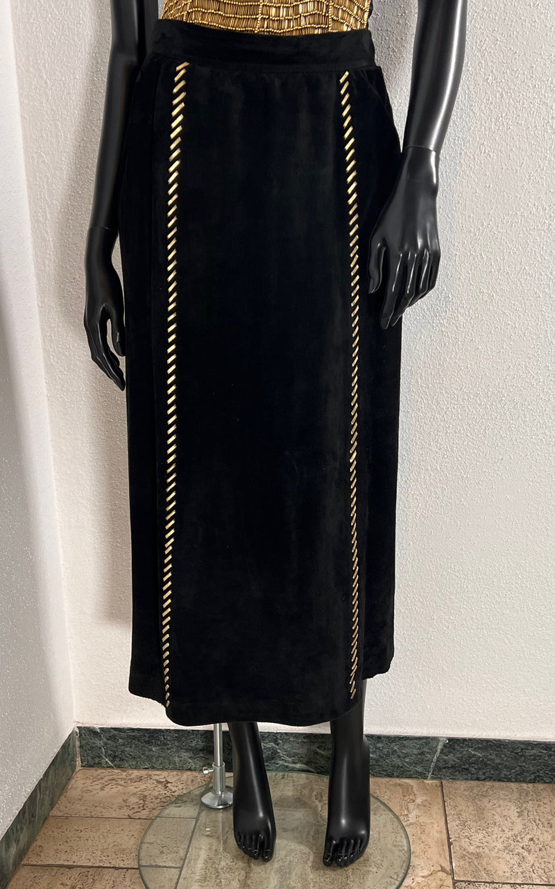 Vintage Yves Saint Laurent Suede Skirt