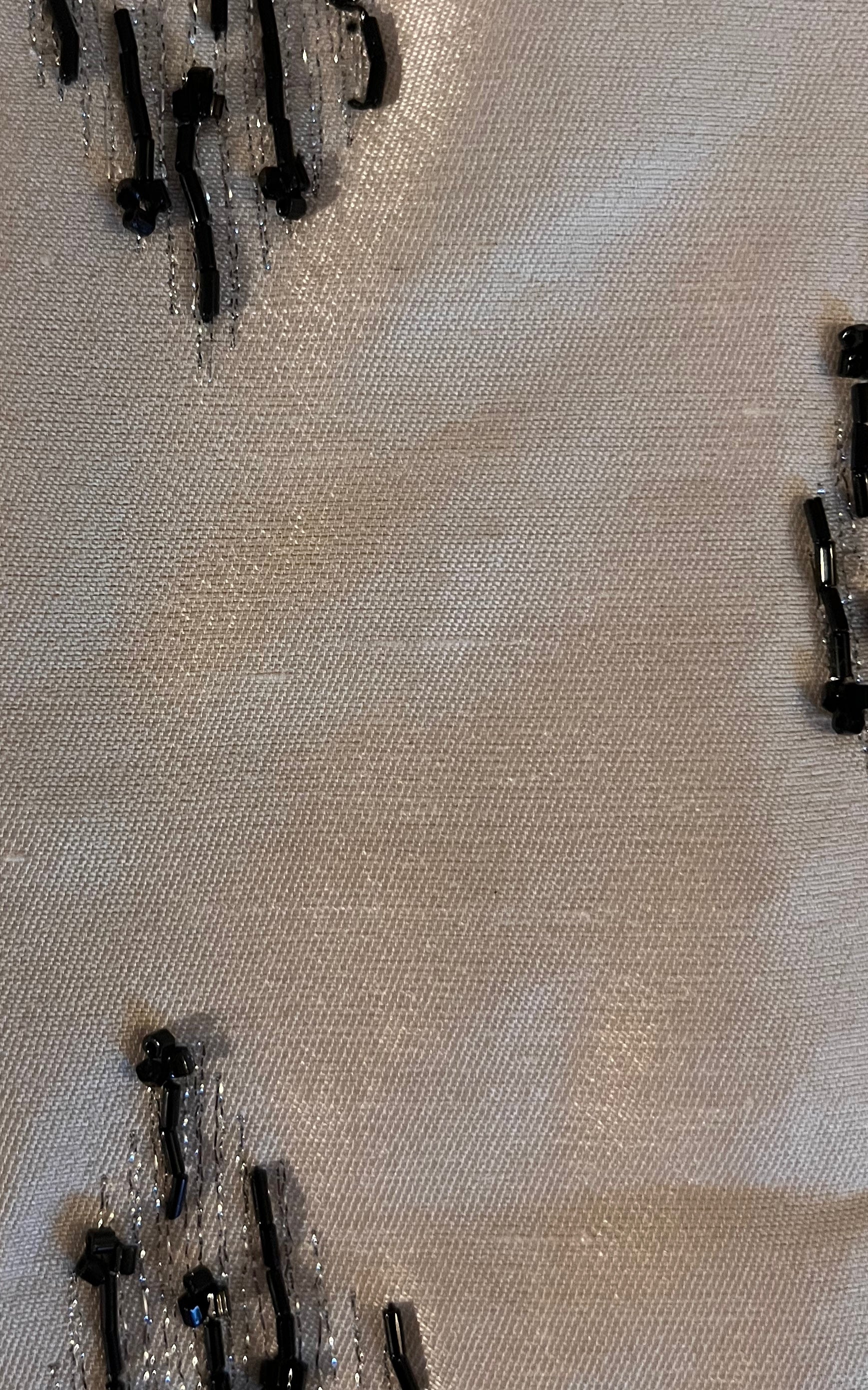 Vintage 60s Raw Silk and Sequins Dress