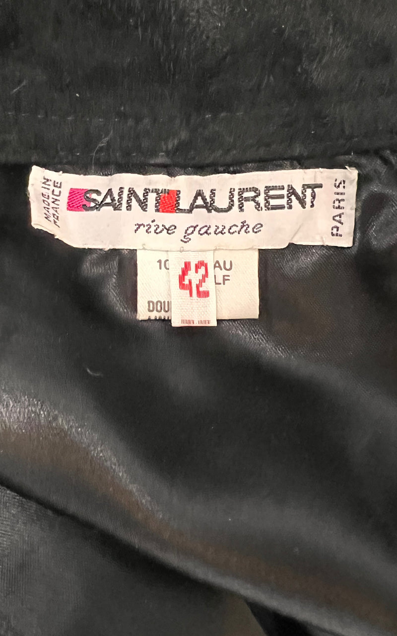 Vintage Yves Saint Laurent Suede Skirt
