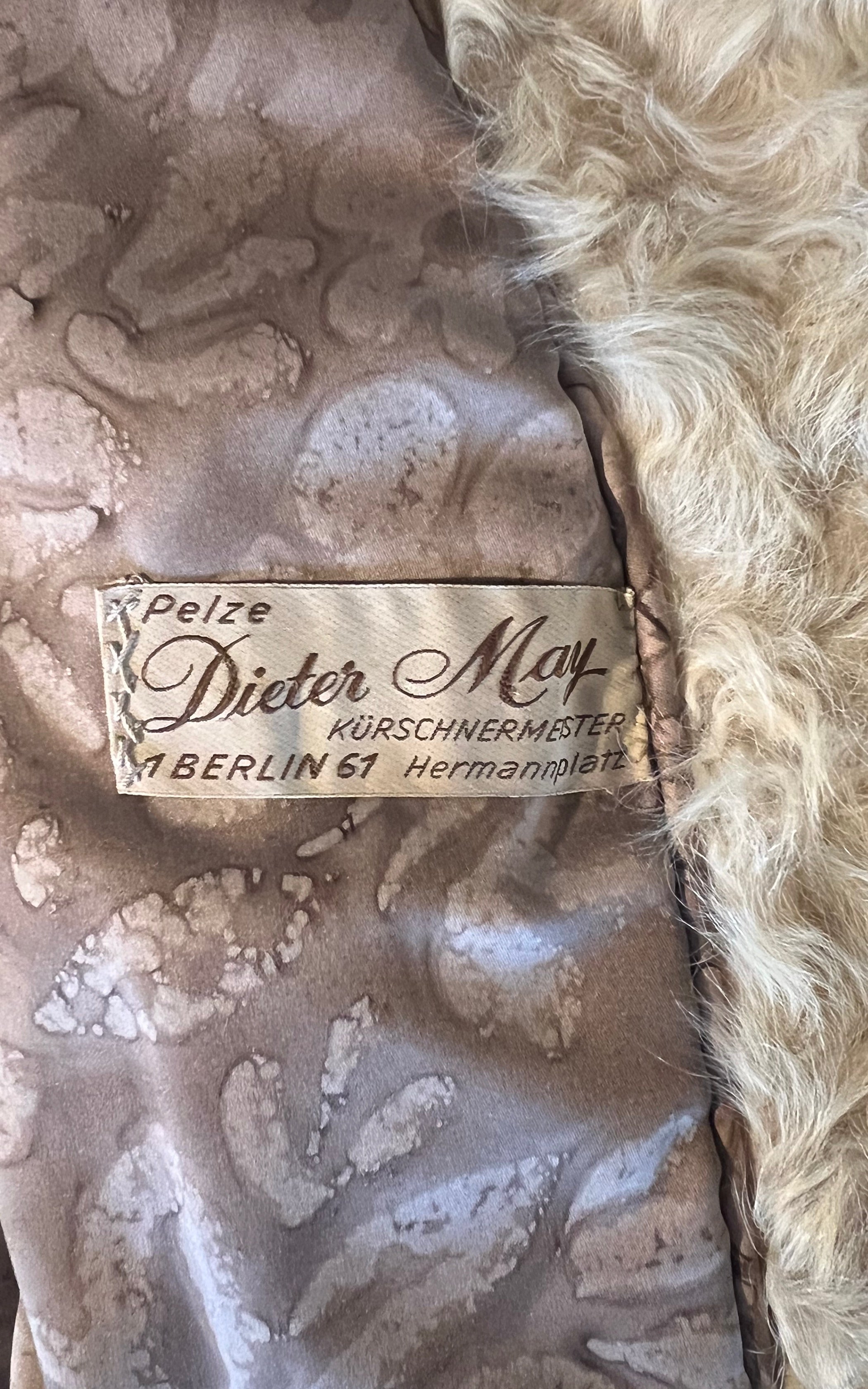 Vintage Curly Lamb Coat