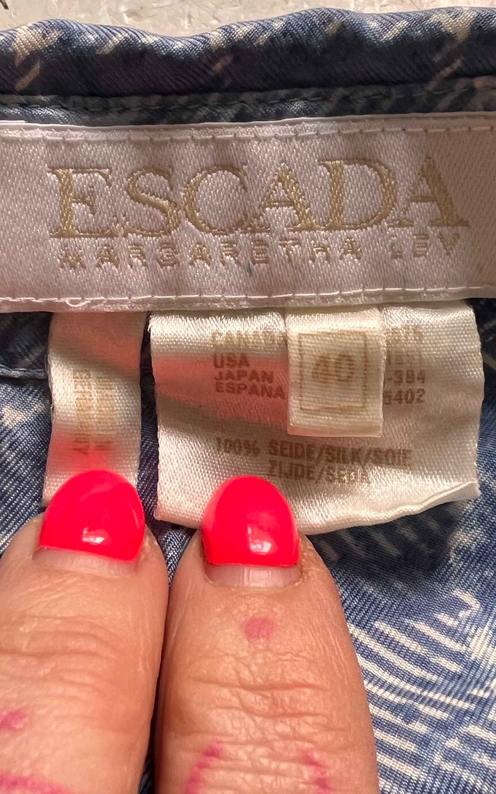 Vintage Escada Silk Blouse + Neckerchief