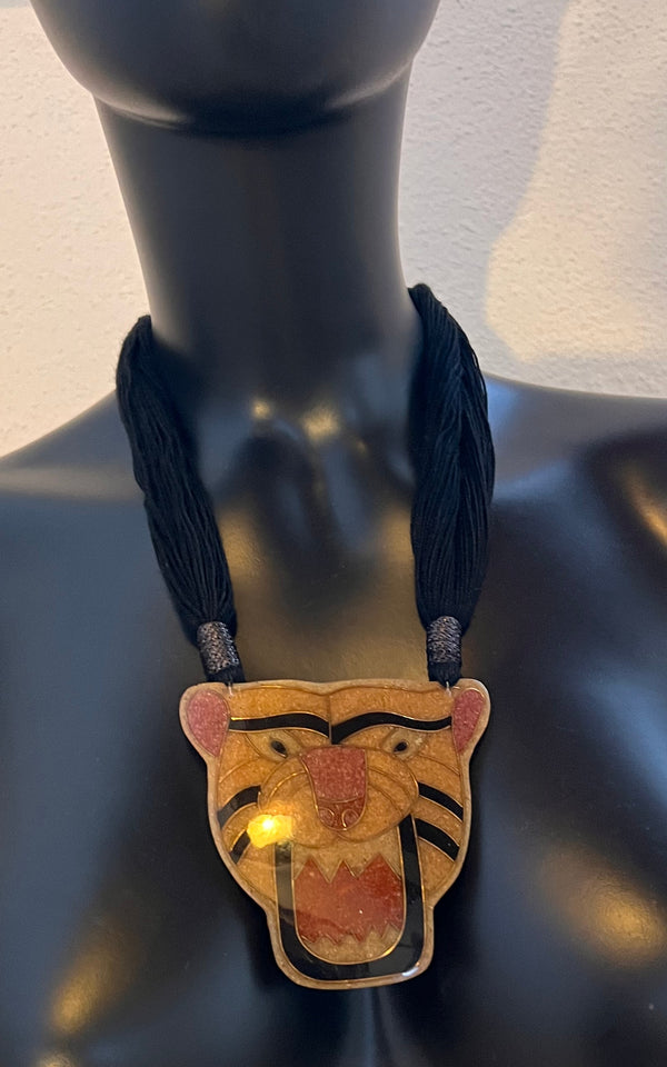 Vintage Tiger Necklace