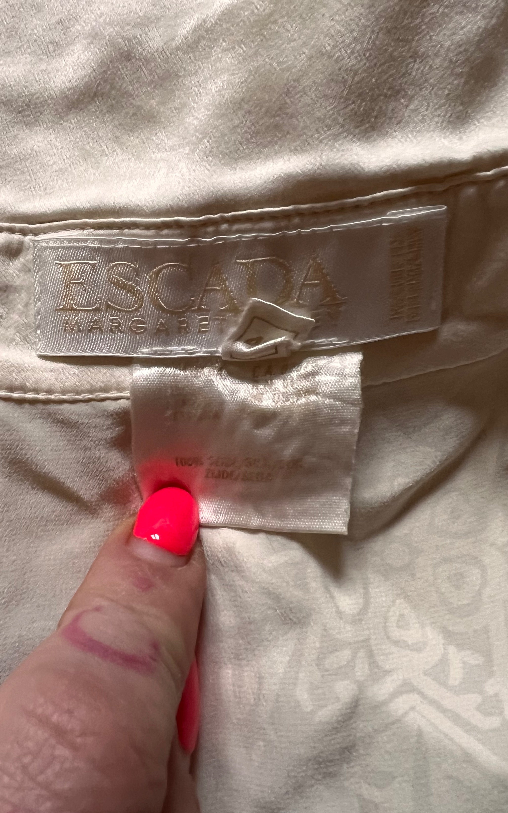 Vintage Escada High Collar Blouse