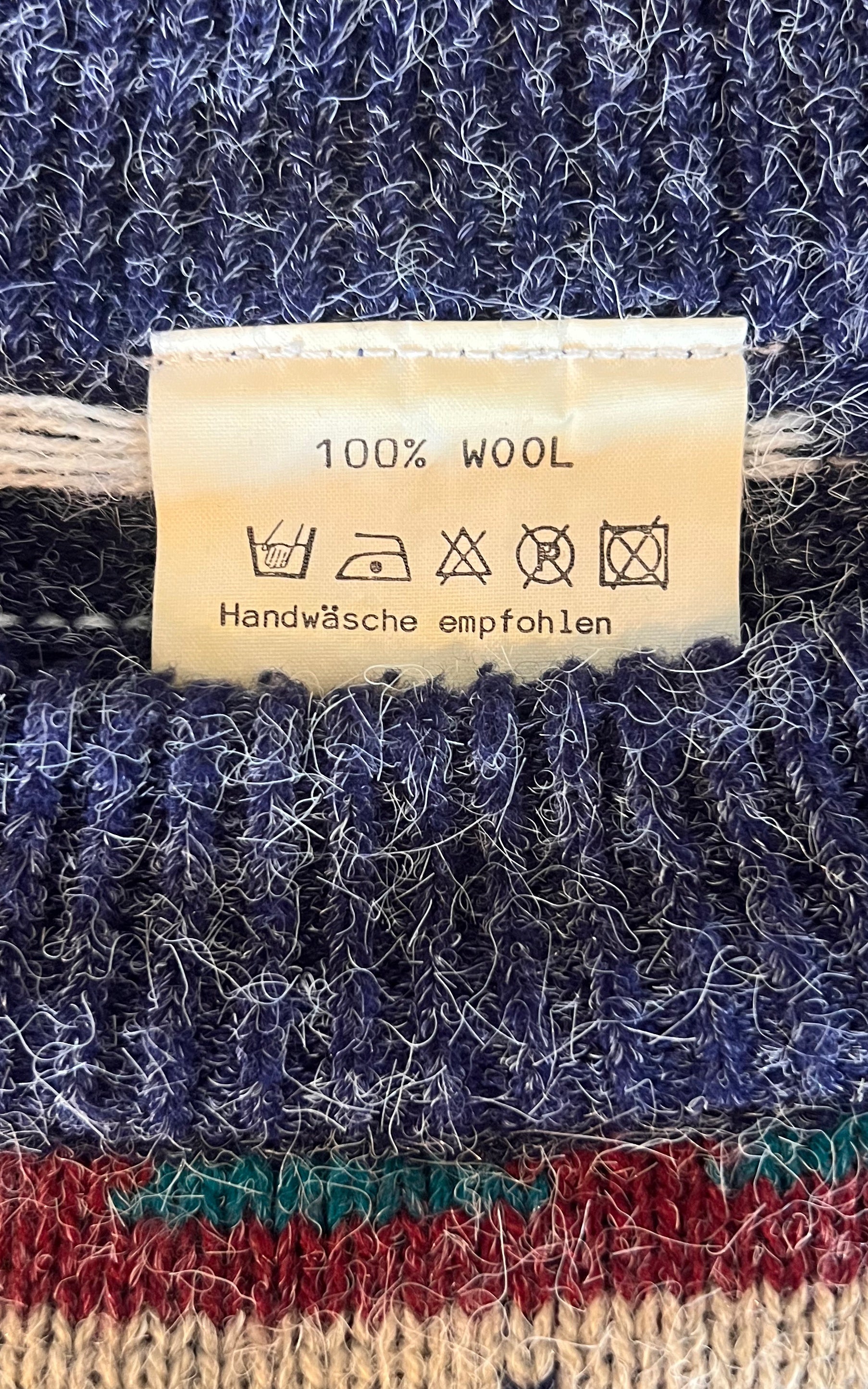 Vintage Fair Isle and Native American Wool Sweater