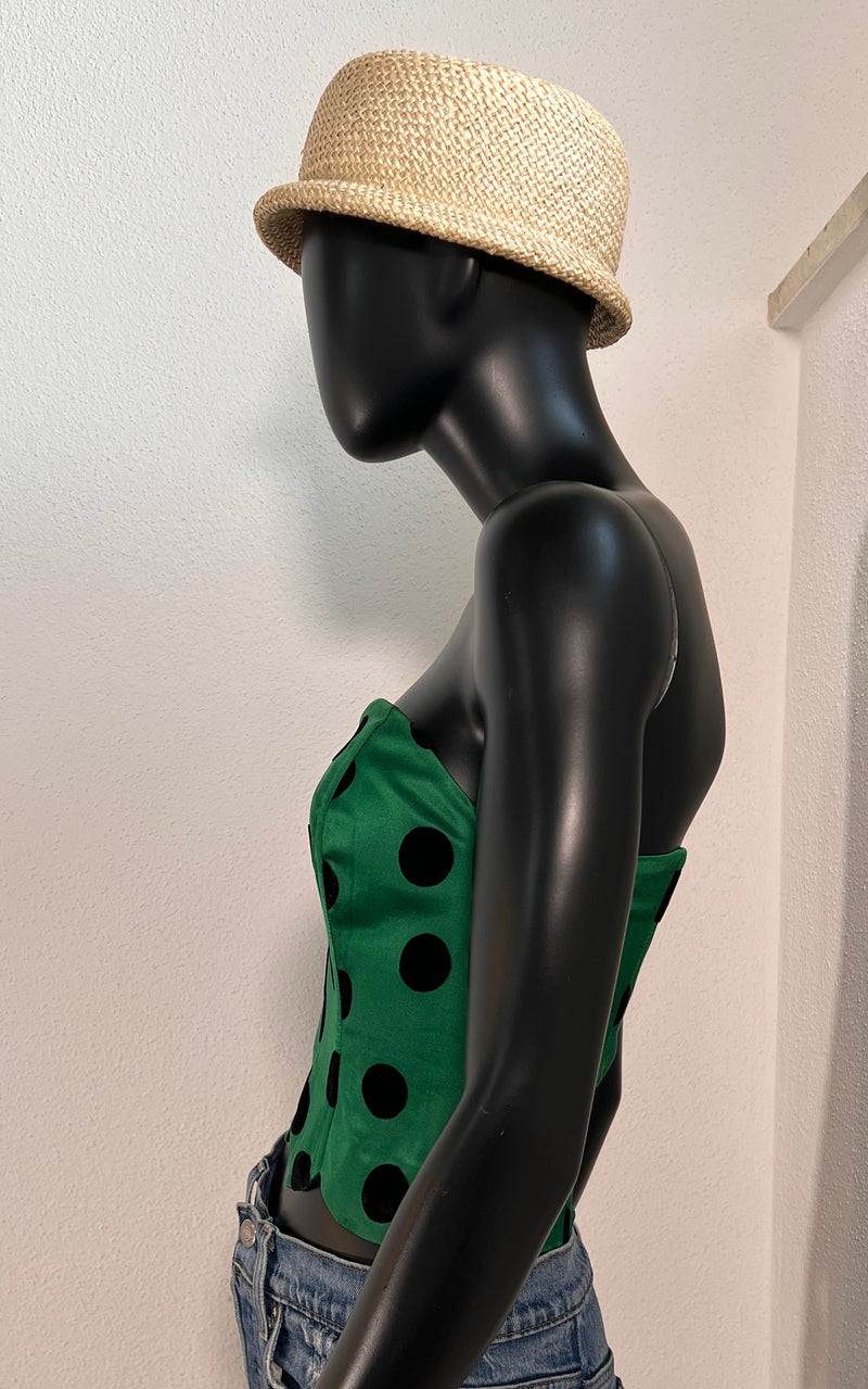 Vintage 90s Polka Dot Bustier