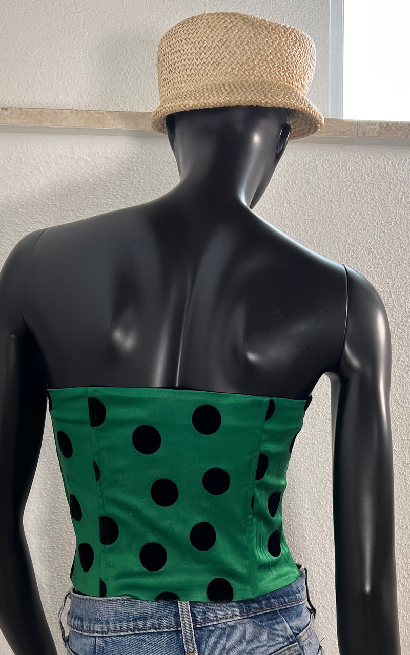 Vintage 90s Polka Dot Bustier