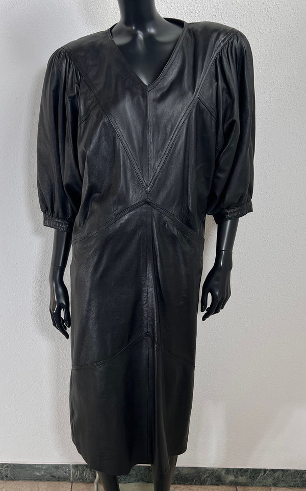 Vintage 80s Leather Dress