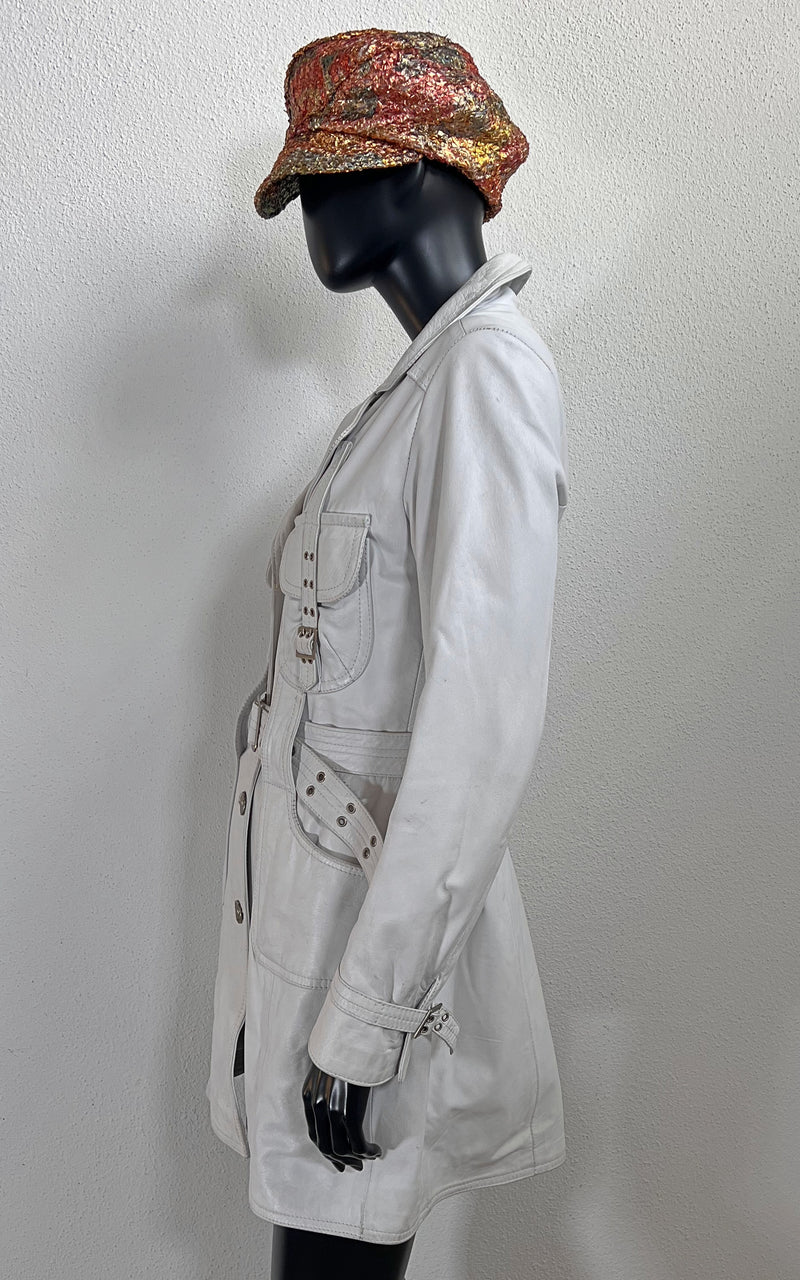 Vintage Y2K Leather Coat