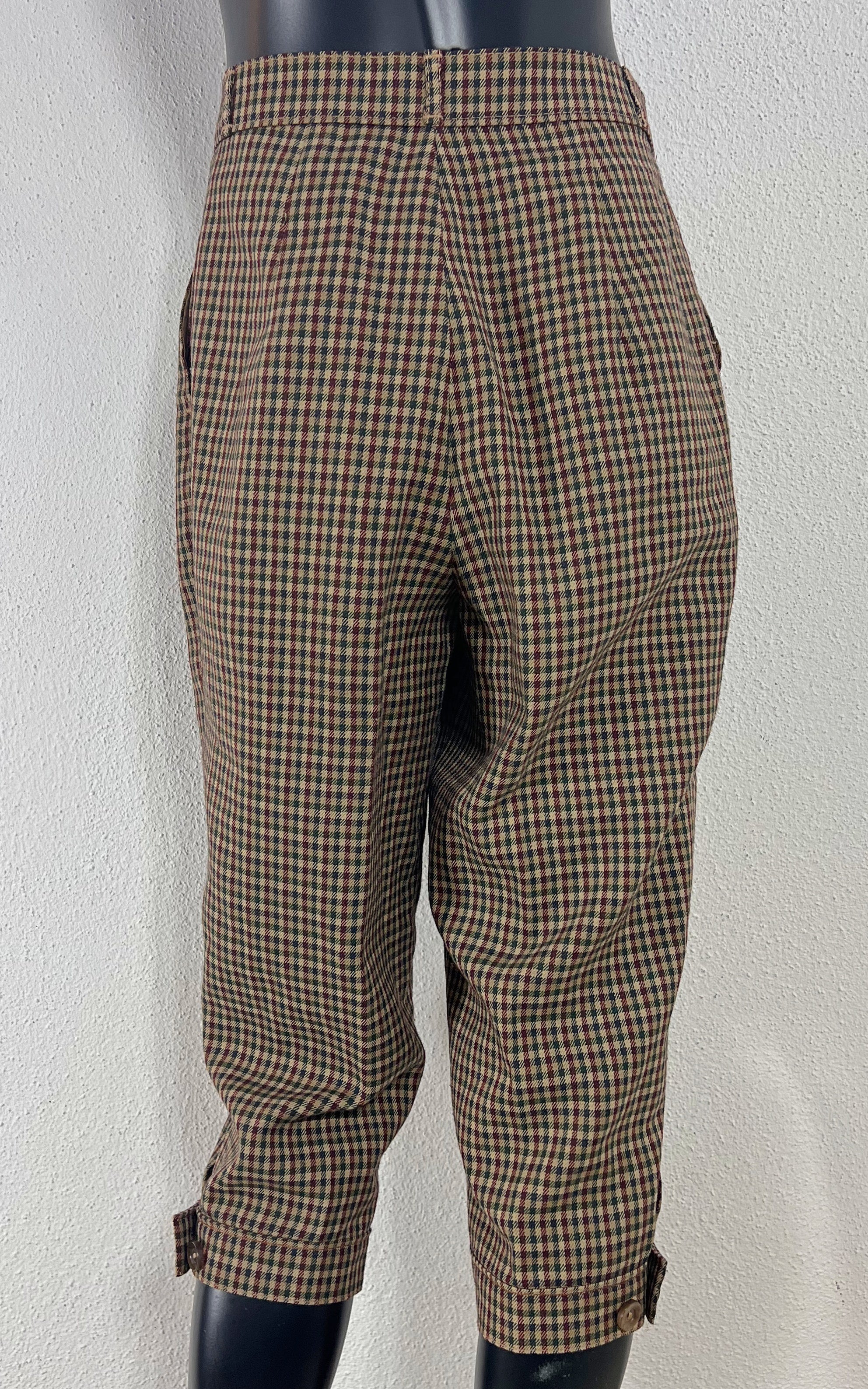 Vintage Classic British Style Checked Knickerbockers