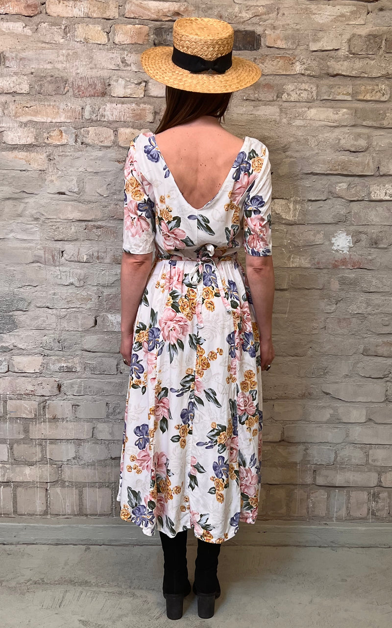 Vintage Cottage Flower Dress