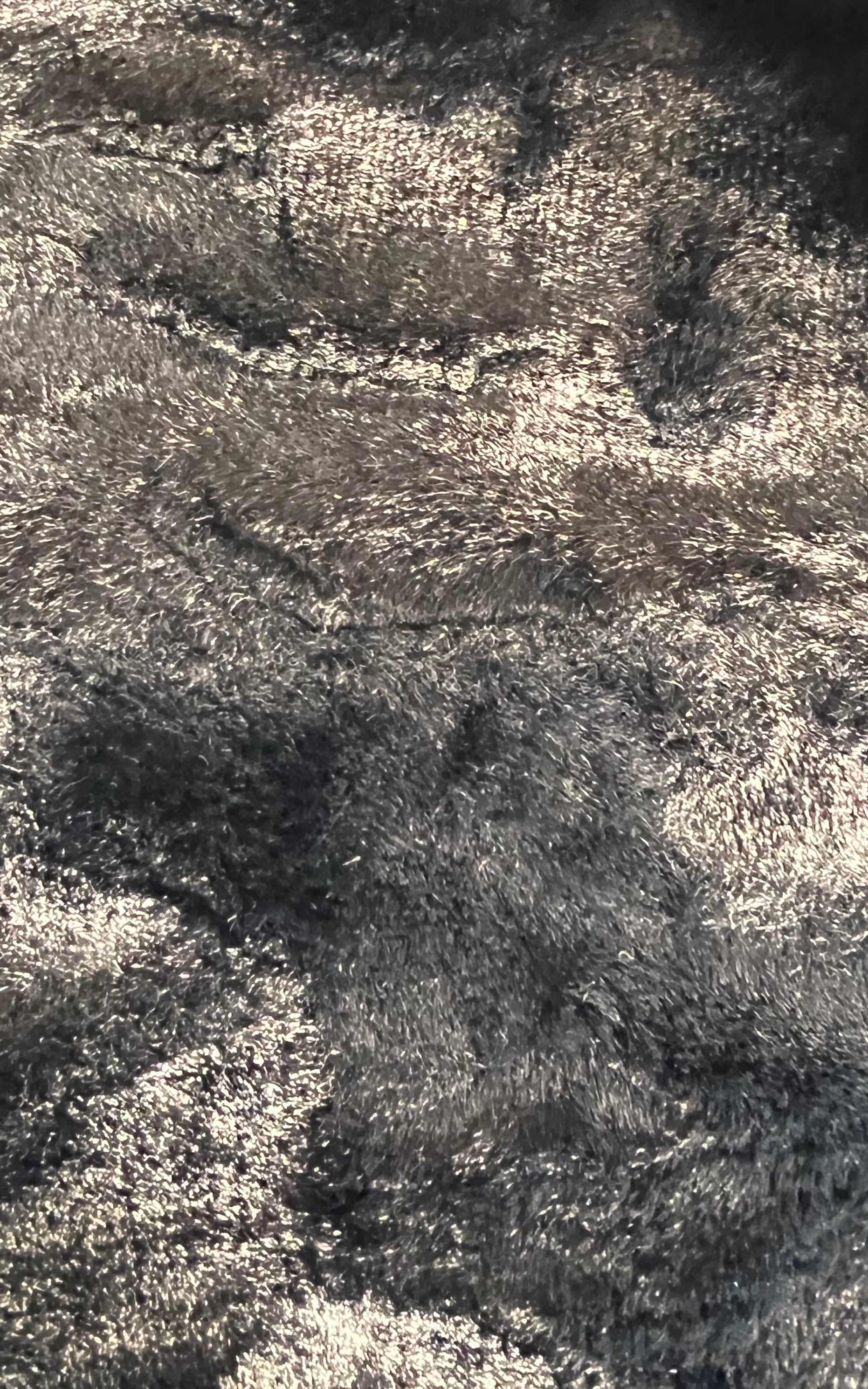 Set di casula vintage anni '60 in pelliccia sintetica