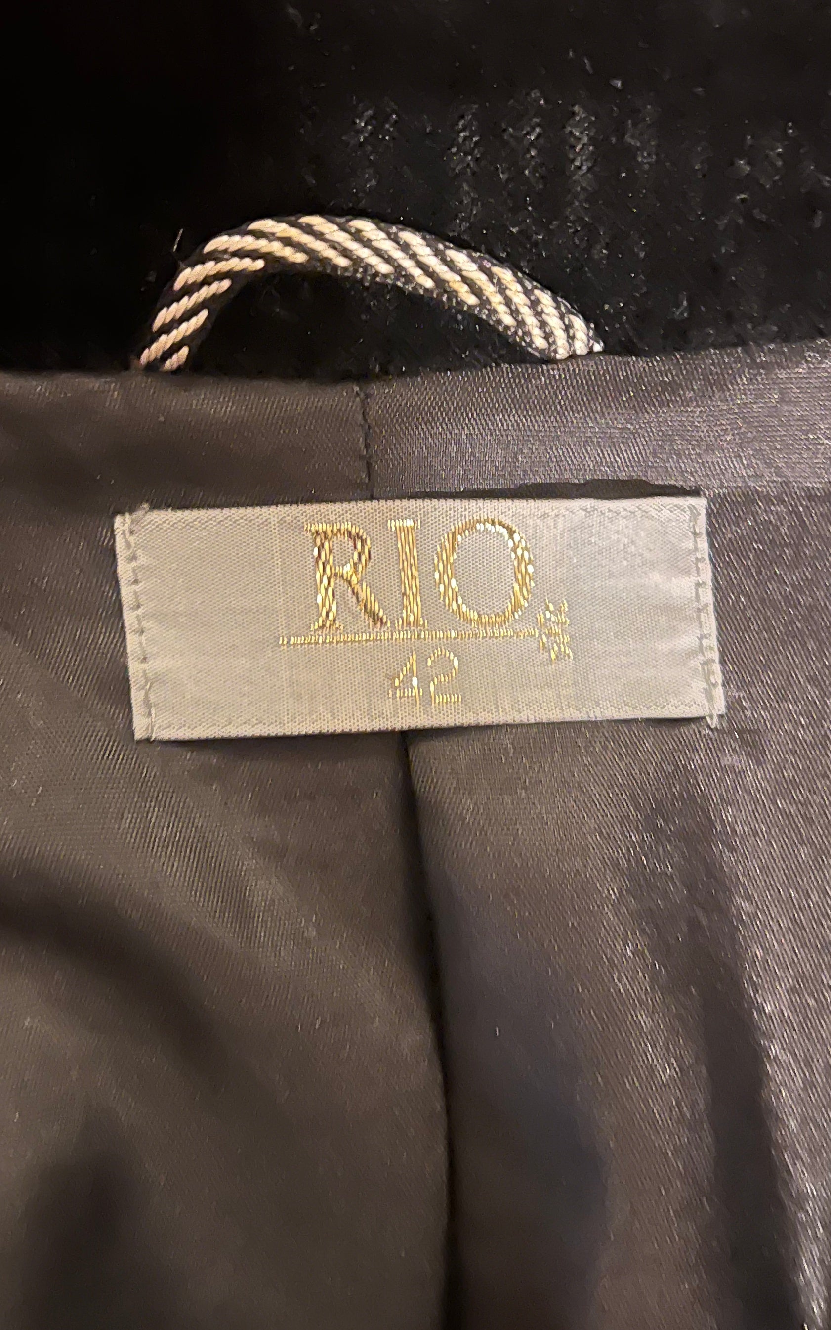 Vintage Black Velvet Blazer