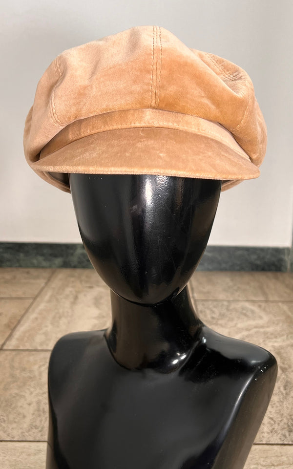 Vintage Velvet Baker Boy Hat