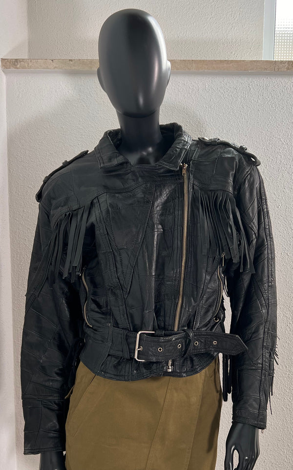 Vintage Fringed Leatherjacket