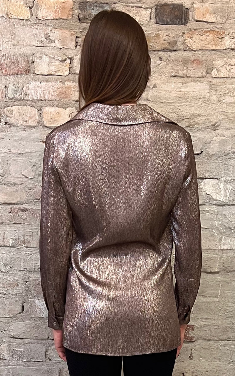 Vintage Golden Silk Gucci Blouse