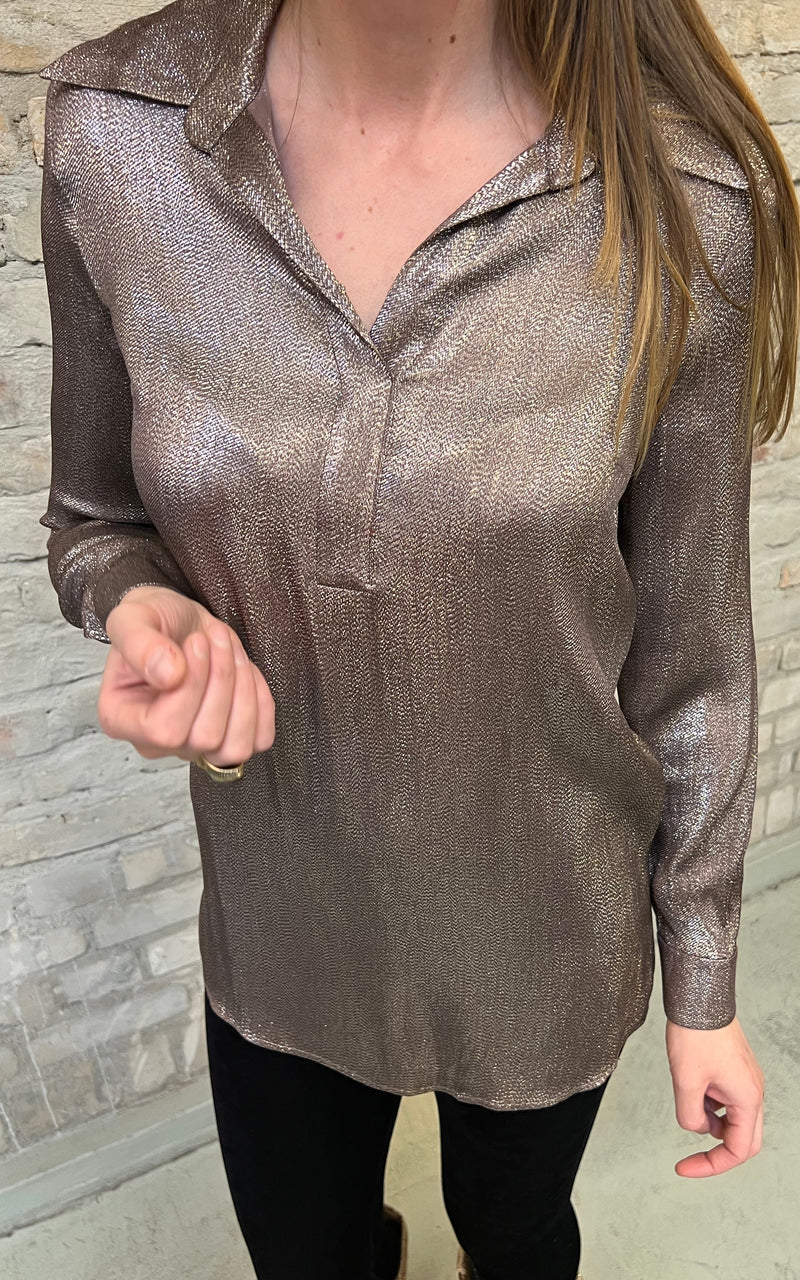 Vintage Golden Silk Gucci Blouse