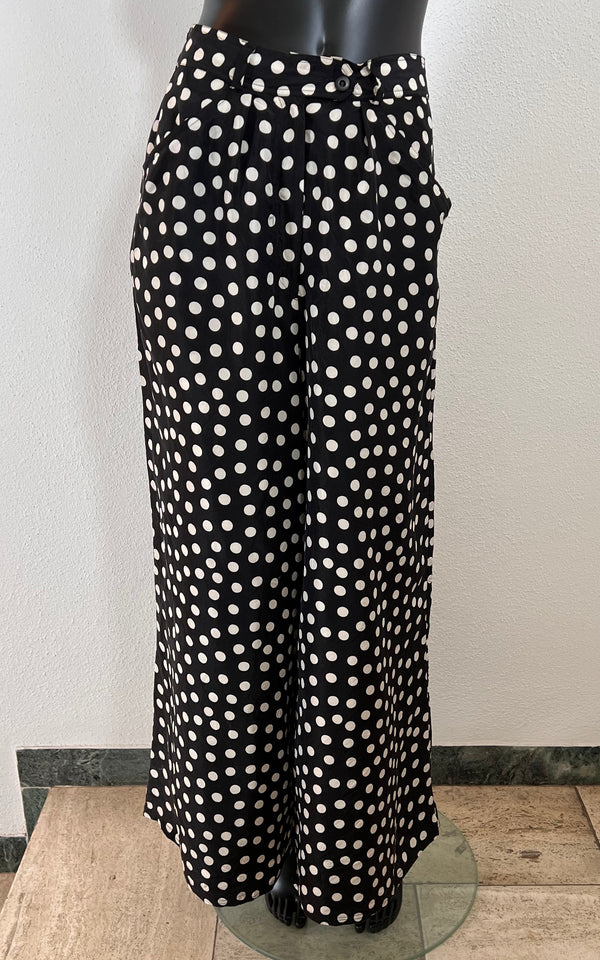 Vintage Silk Polka Dot Pants