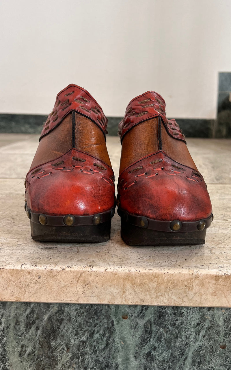 Vintage 70s Clogs 38
