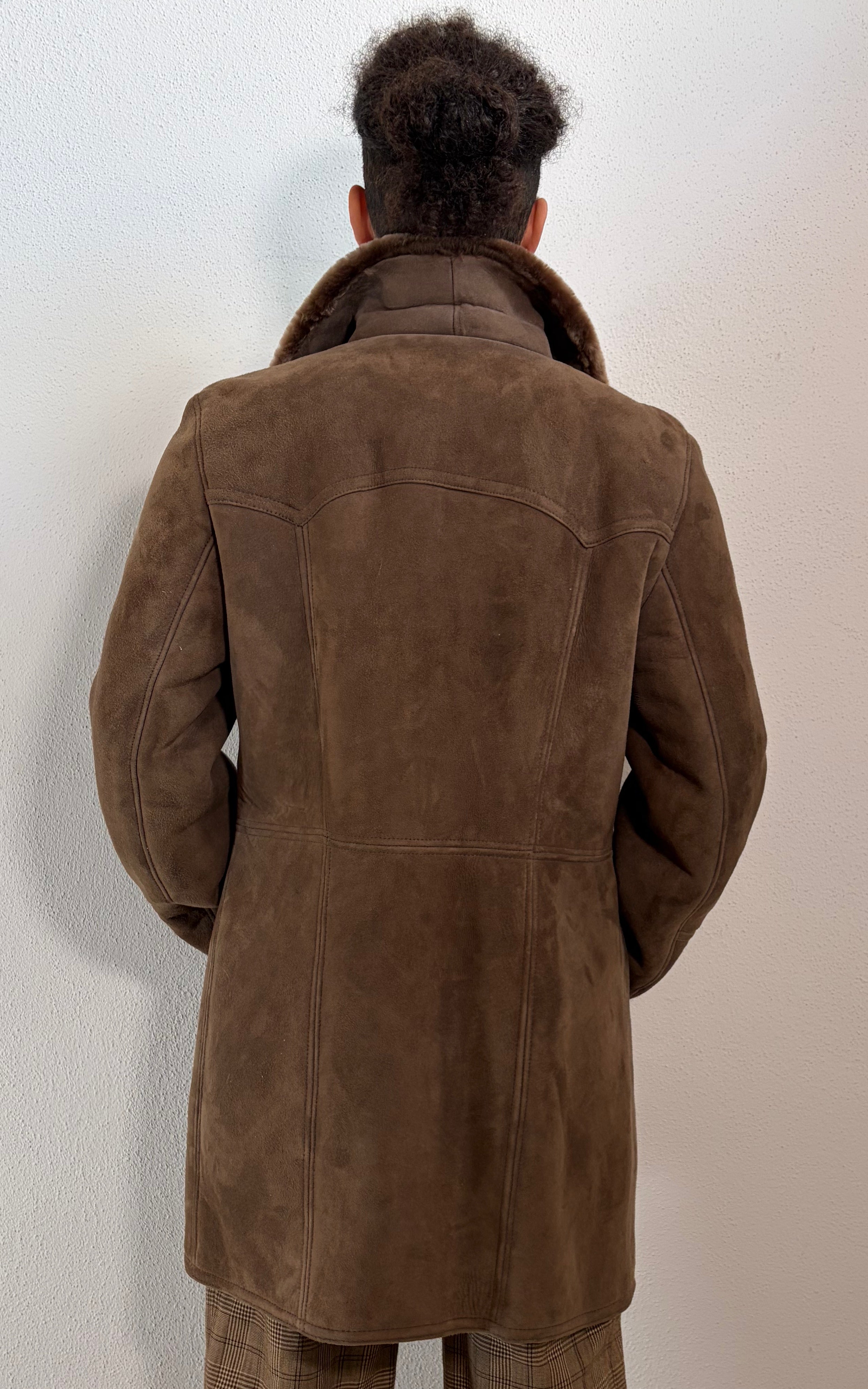 Vintage 70s MENS Shearling Coat