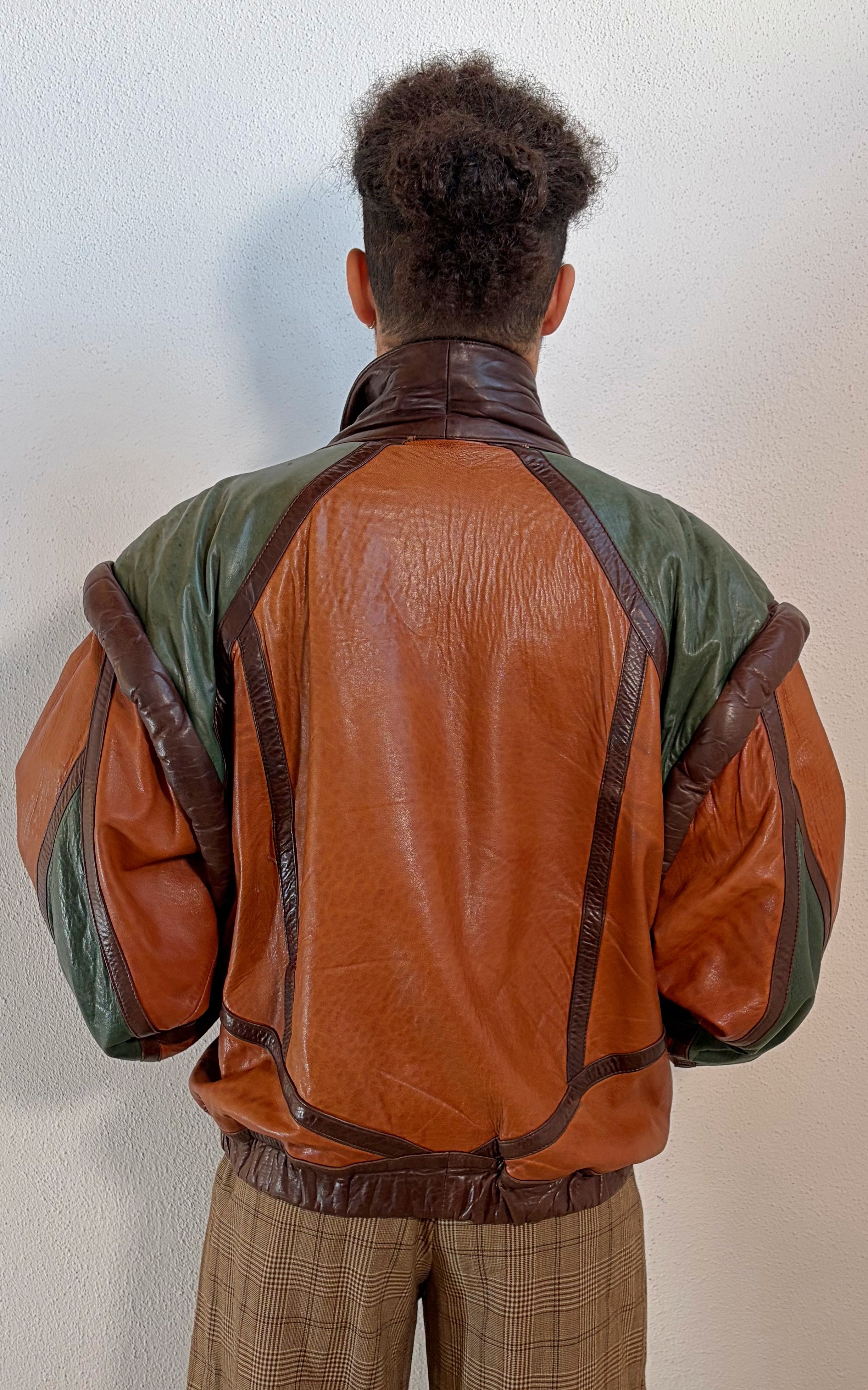 Vintage MENS Leather Bomber Jacket