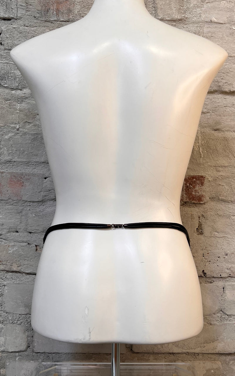 Vintage Yves Saint Laurent Crystal Clear Belt