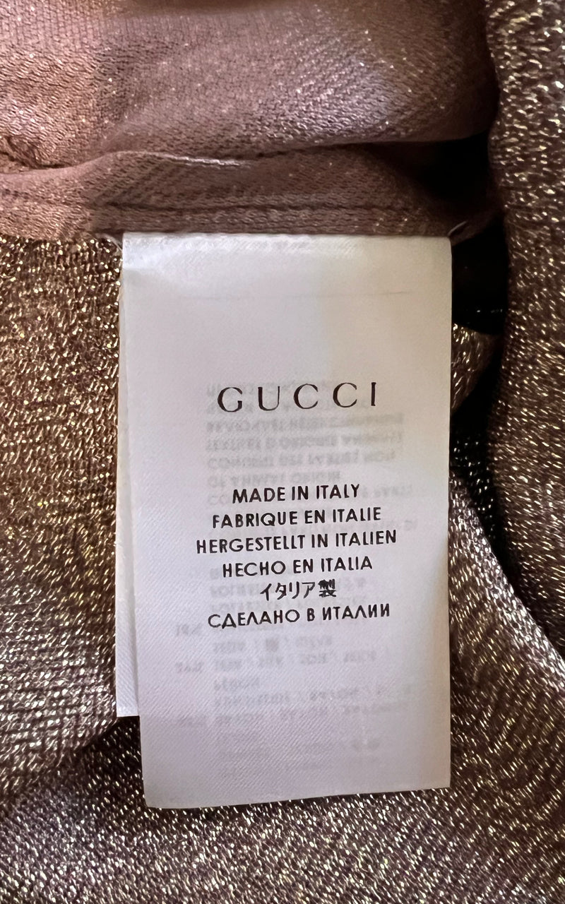 Vintage Golden Silk Gucci Blouse