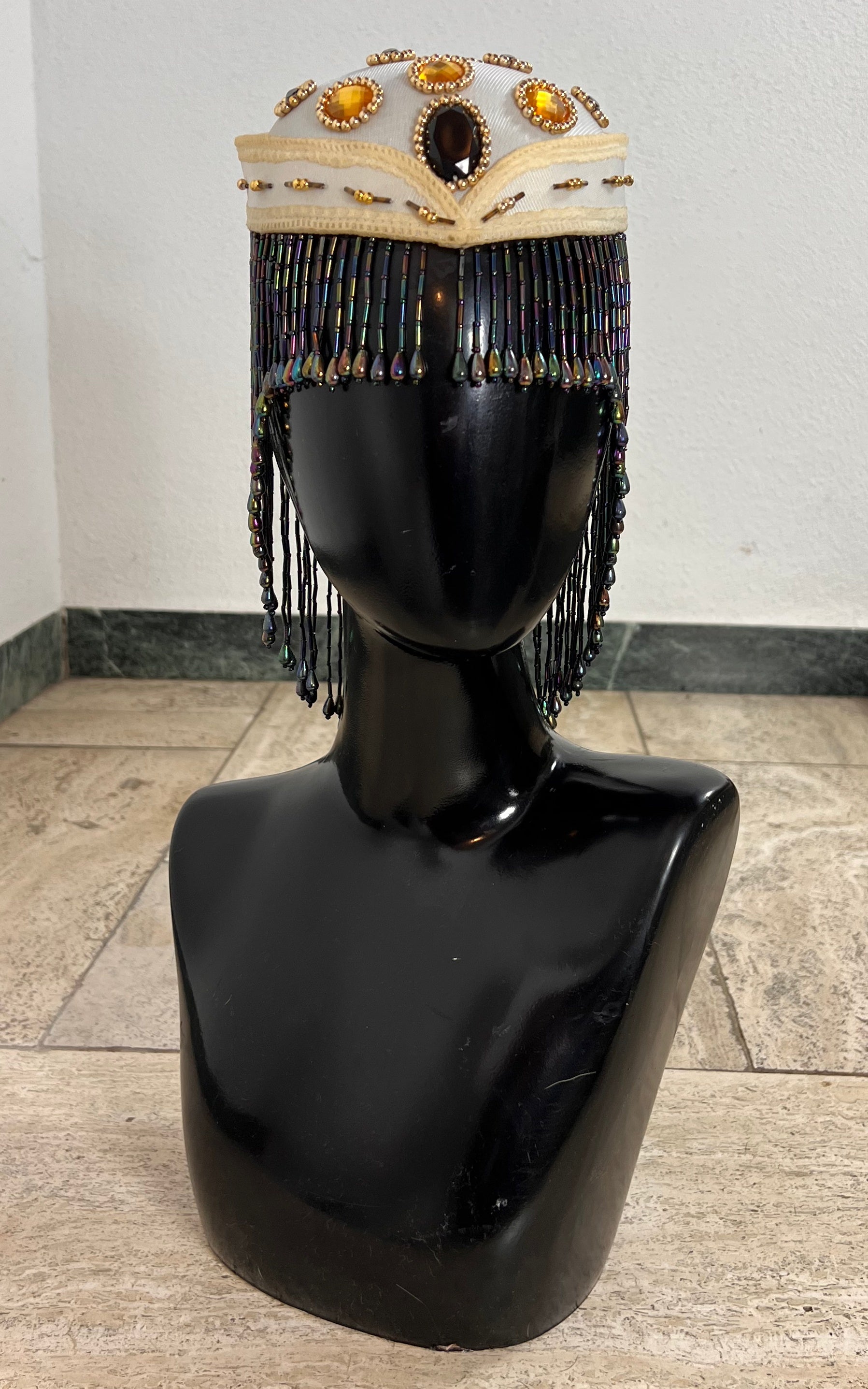 Vintage 90s Head Pillbox Head Piece