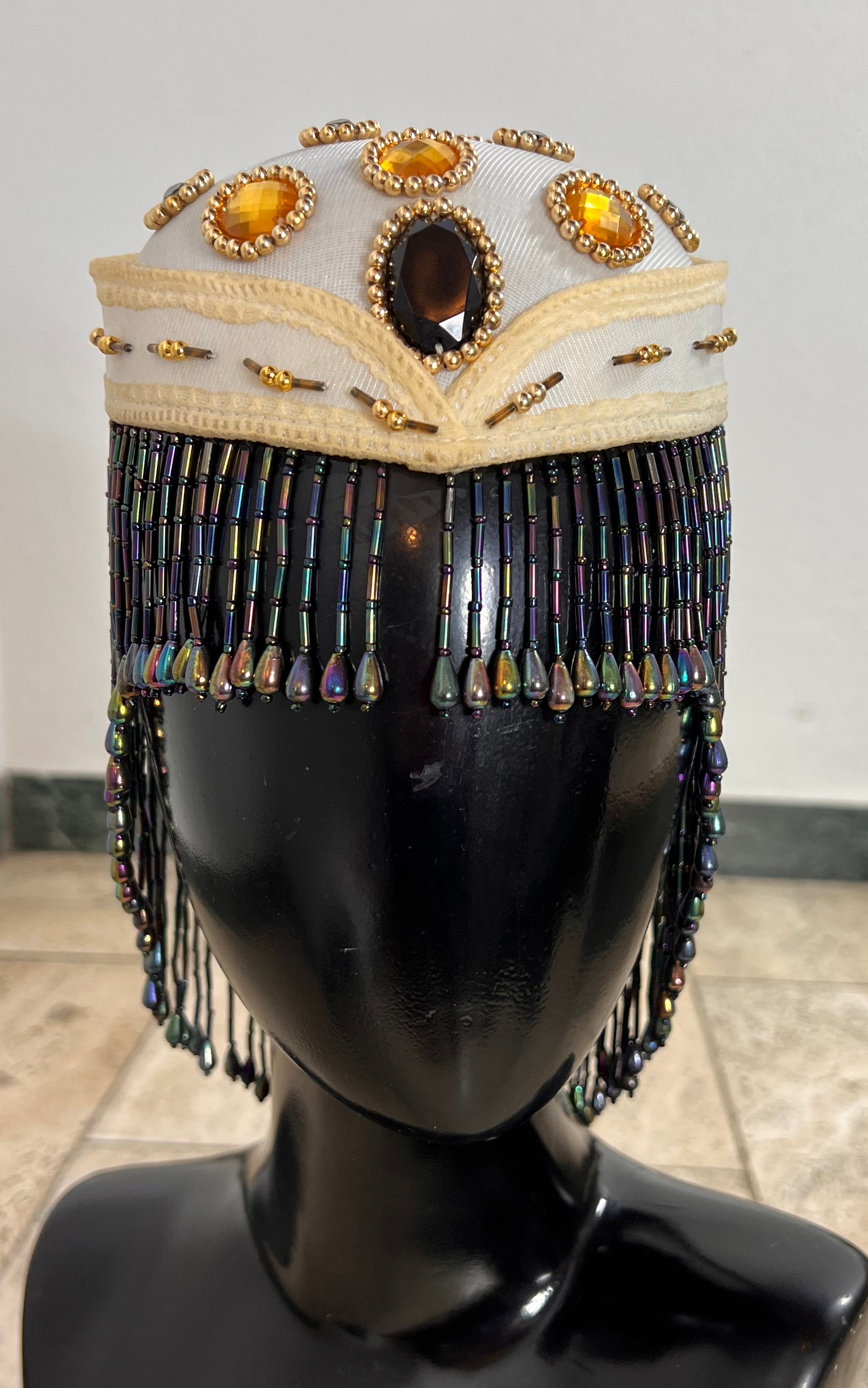 Vintage 90s Head Pillbox Head Piece