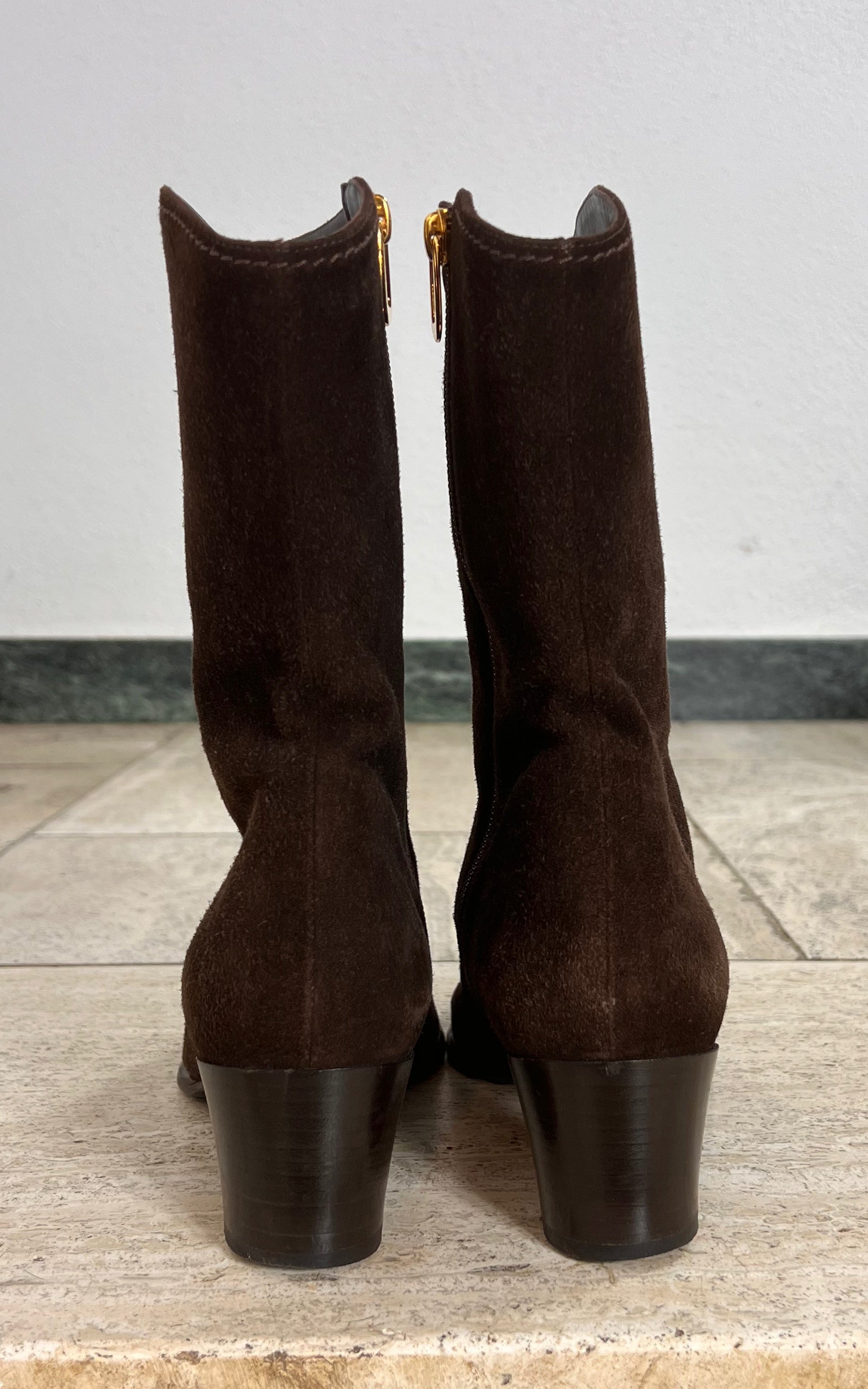 Vintage 70s Italien Suede Boots 37