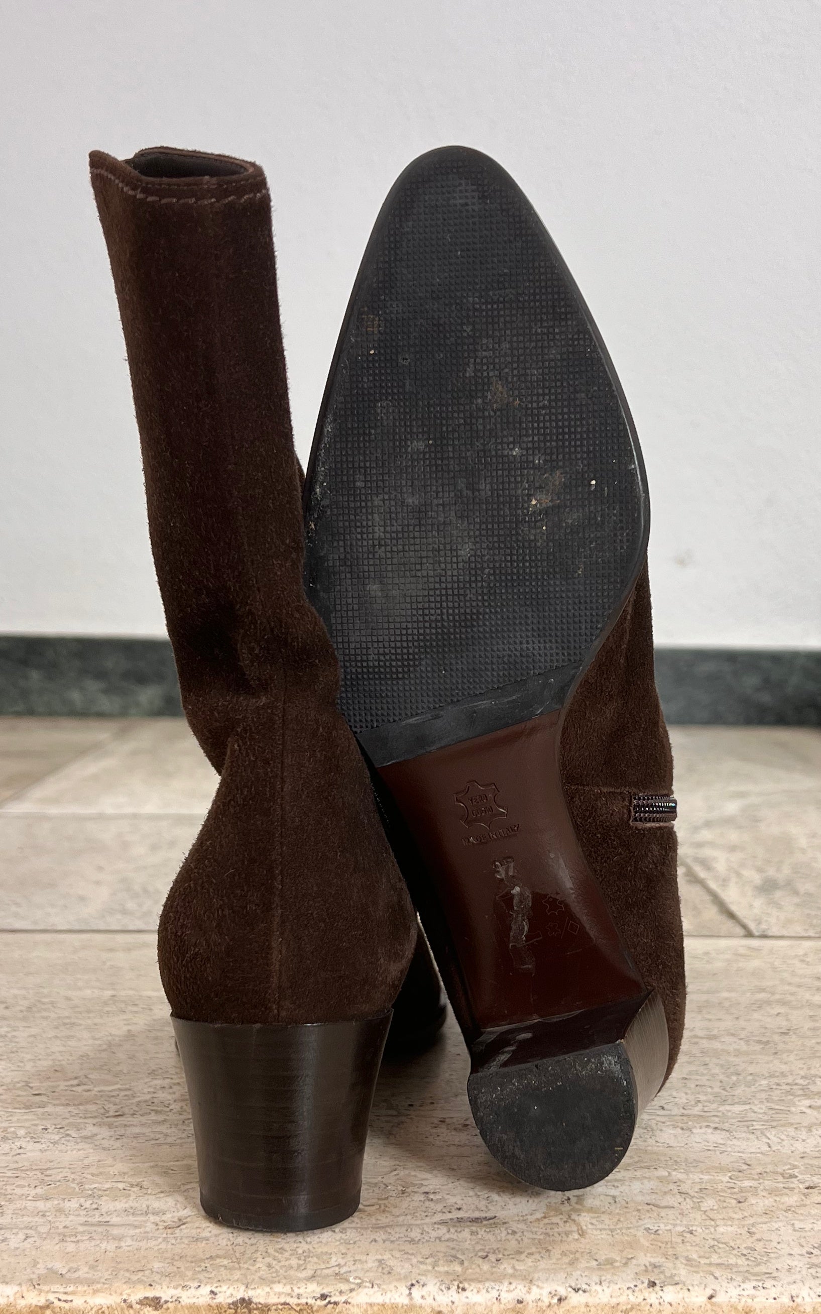Vintage 70s Italien Suede Boots 37