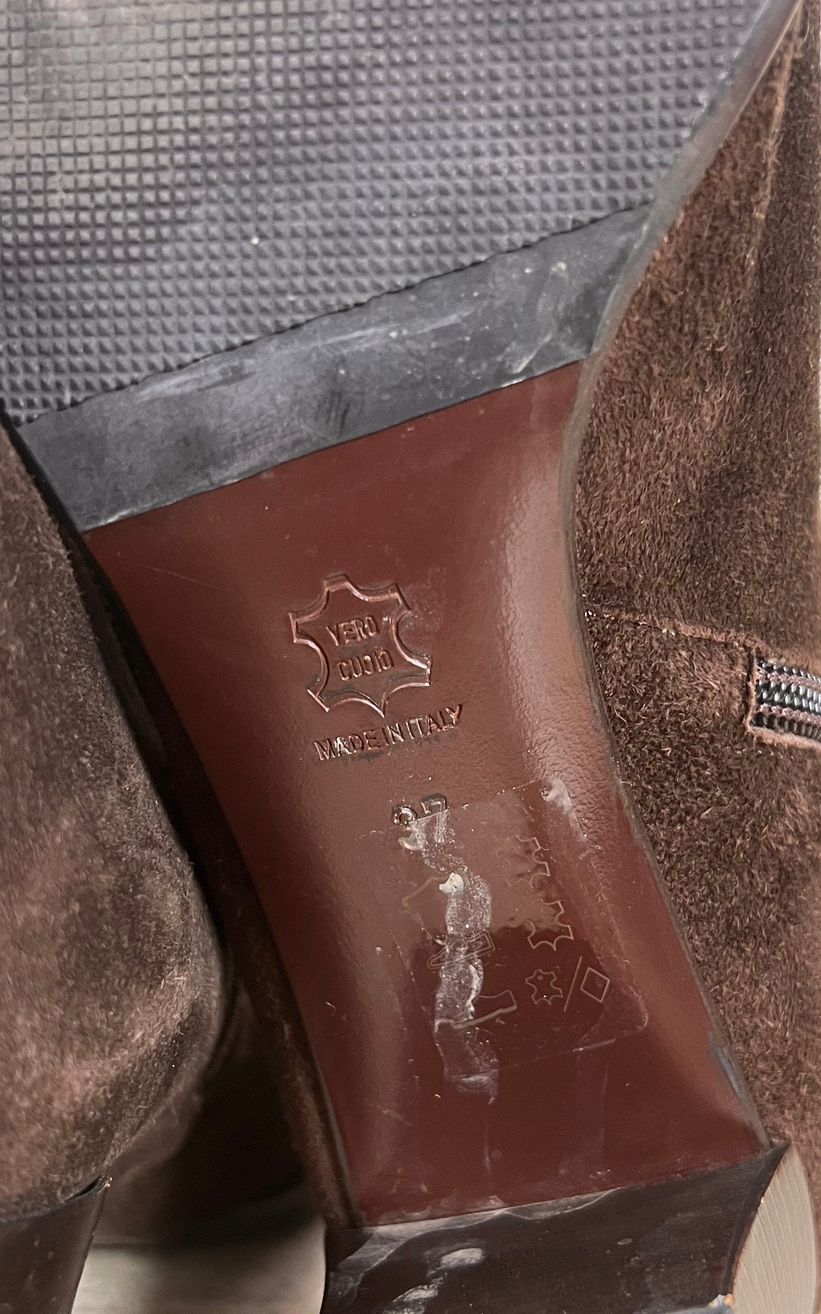 Vintage 70s Italien Suede Boots 37