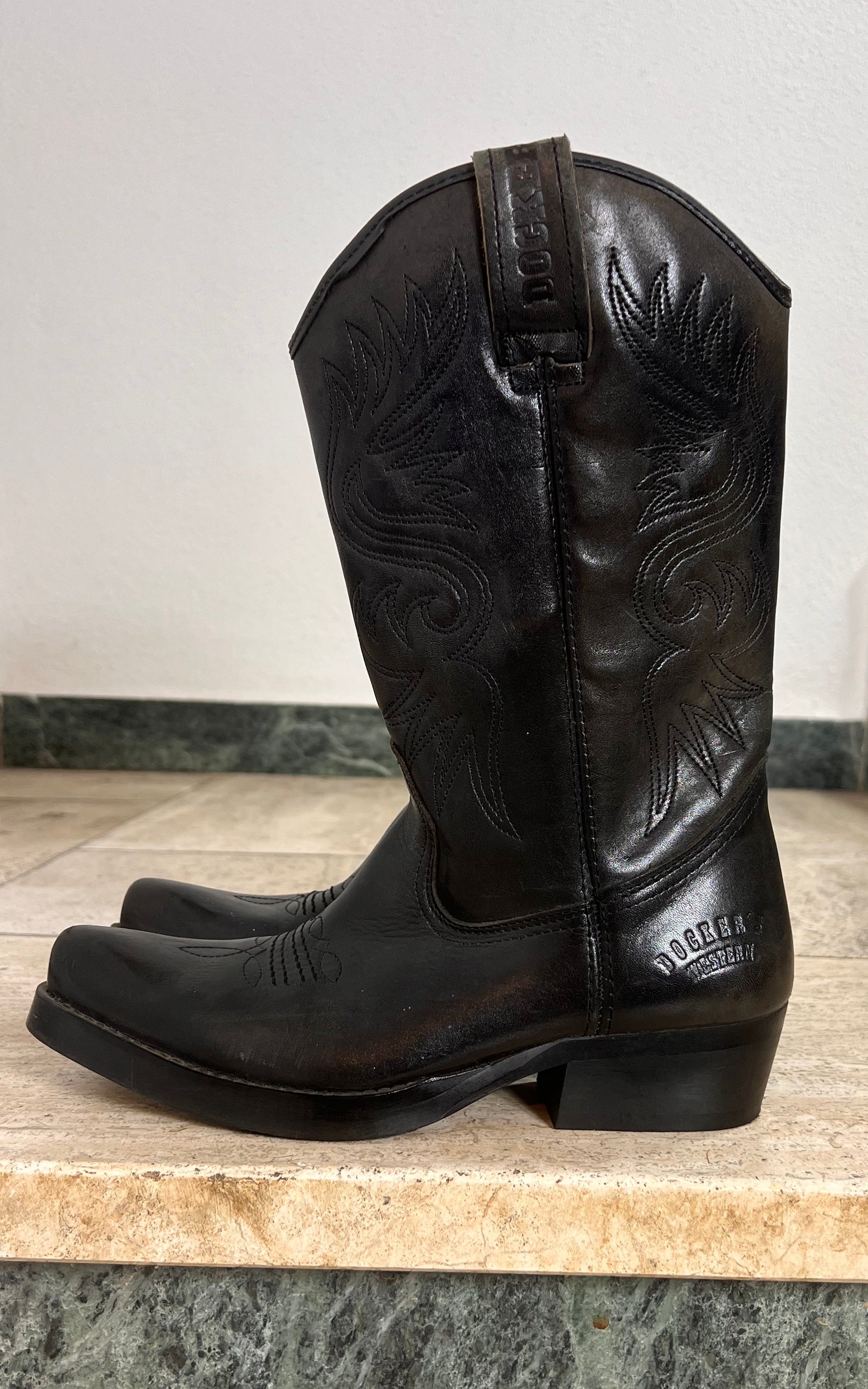 Vintage Biker Boots 38