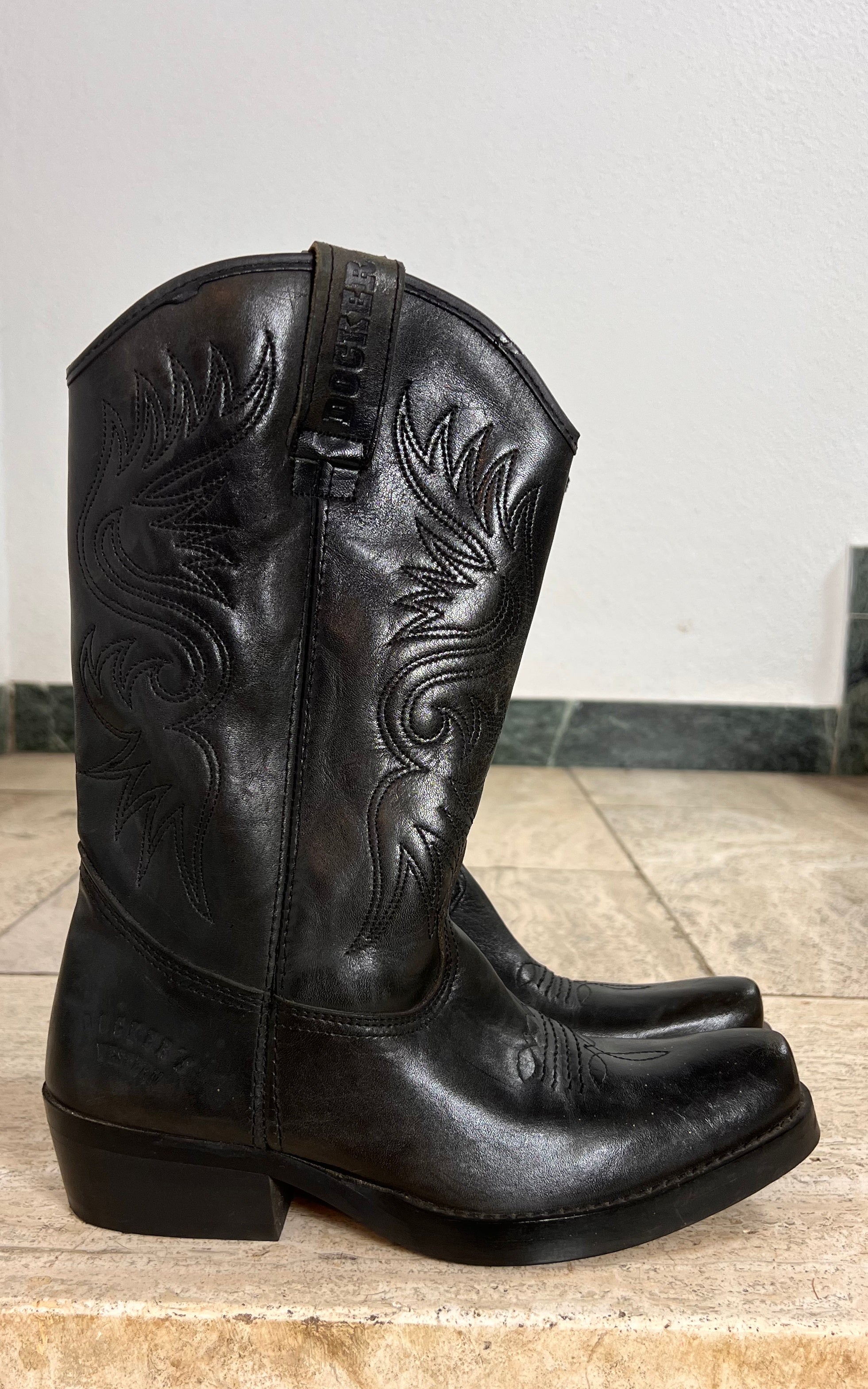 Vintage Biker Boots 38