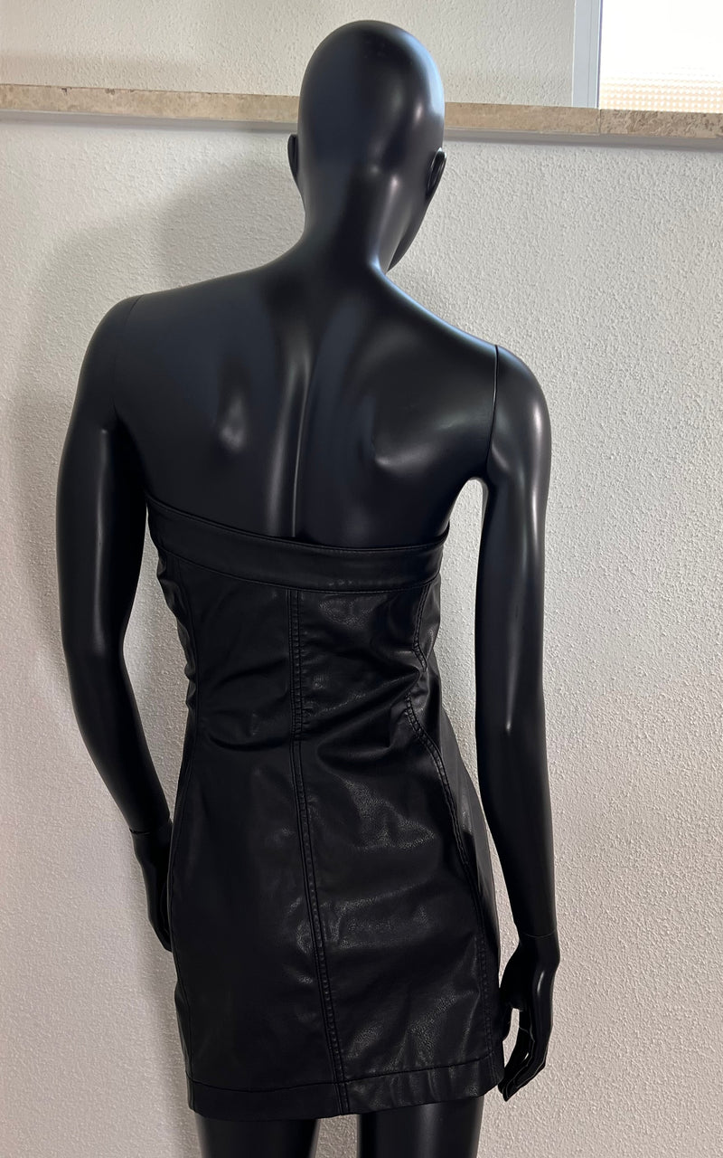 Vintage Y2K Miss Sixty Vegan Leather Dress