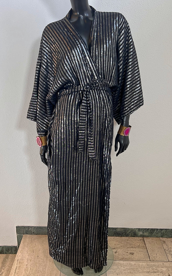 Vintage 70s Glitter Handwoven Nordtek Kimono Ole Jensen