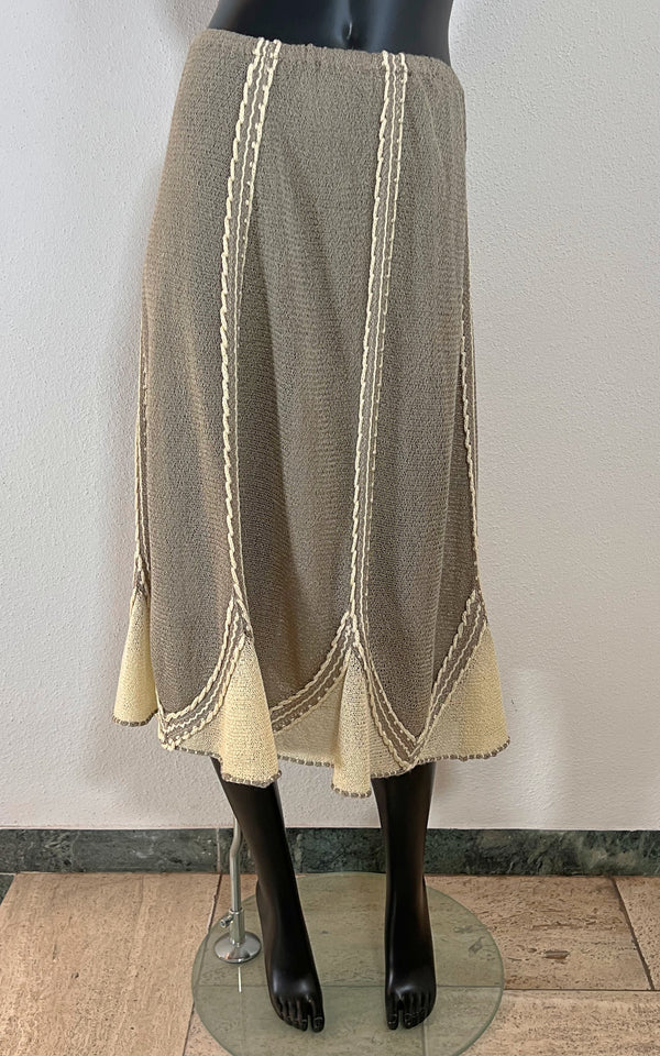 Vintage 70s Silk Knit Skirt