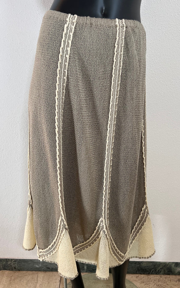 Vintage 70s Silk Knit Skirt