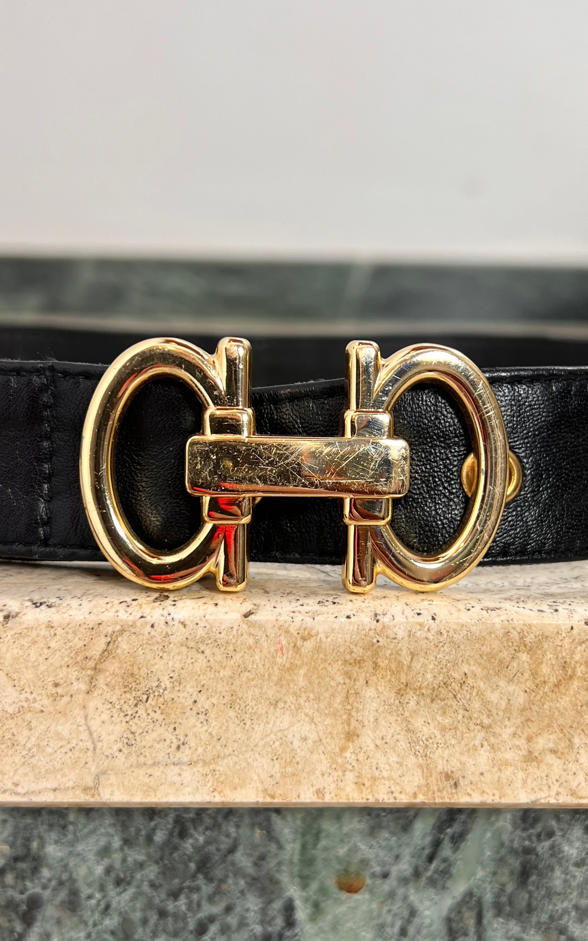 Vintage Nappa Leather Belt Horsebit