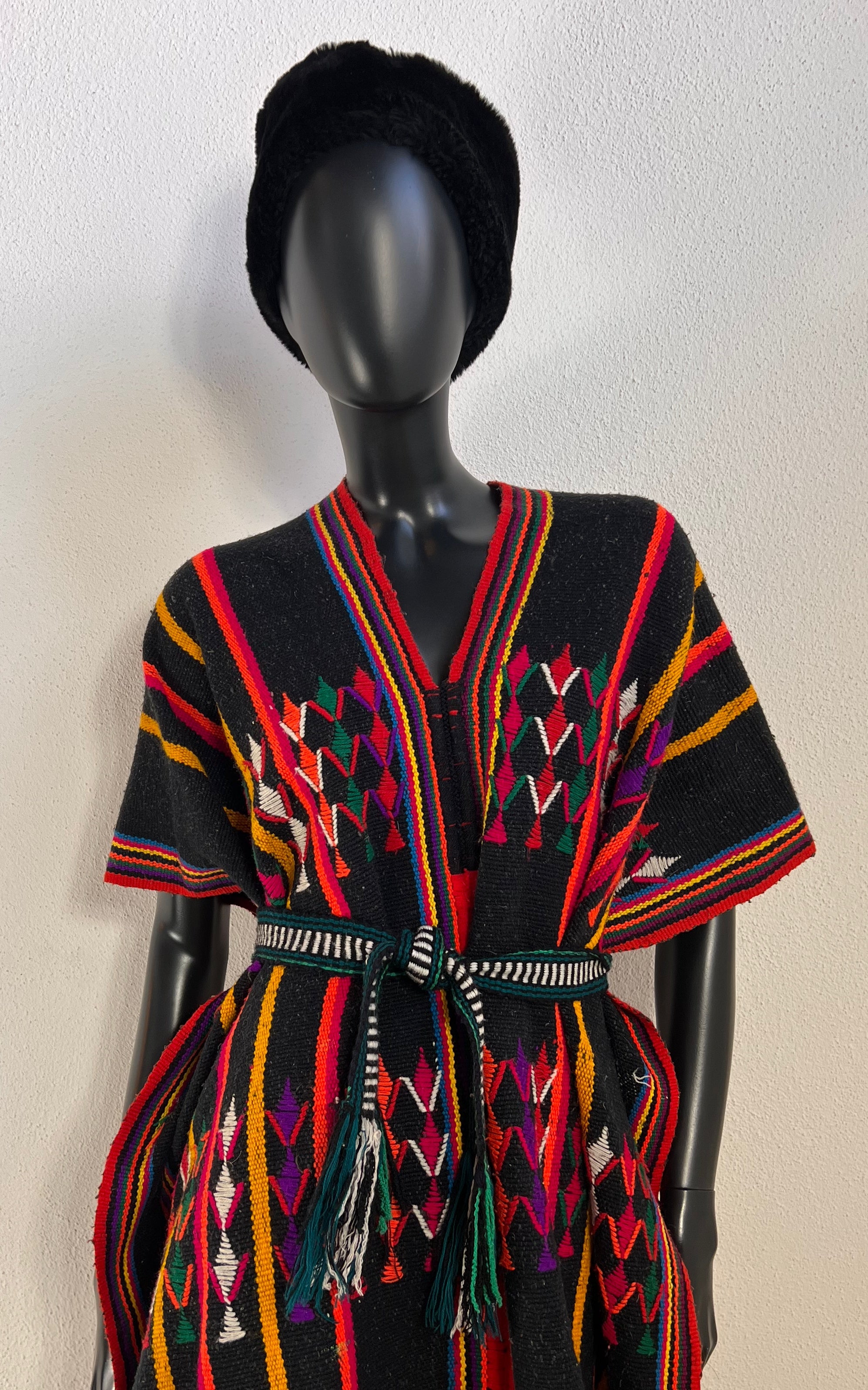 Vintage Mexican Wool Poncho