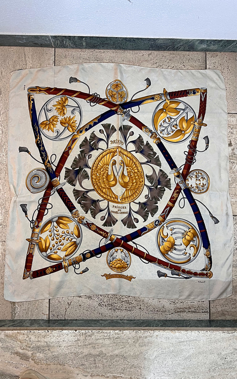 Vintage Hermes Paris Silk Foulard