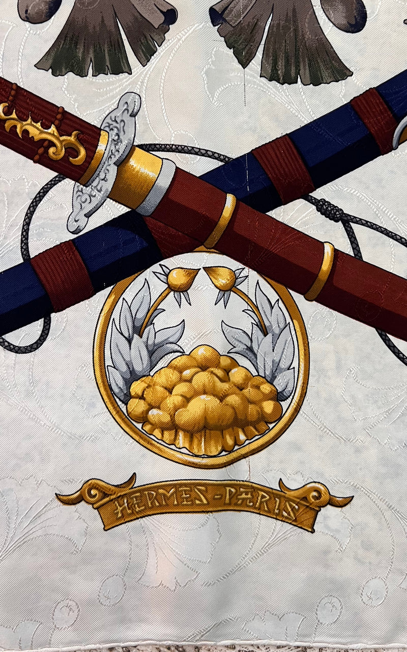 Vintage Hermes Paris Silk Foulard