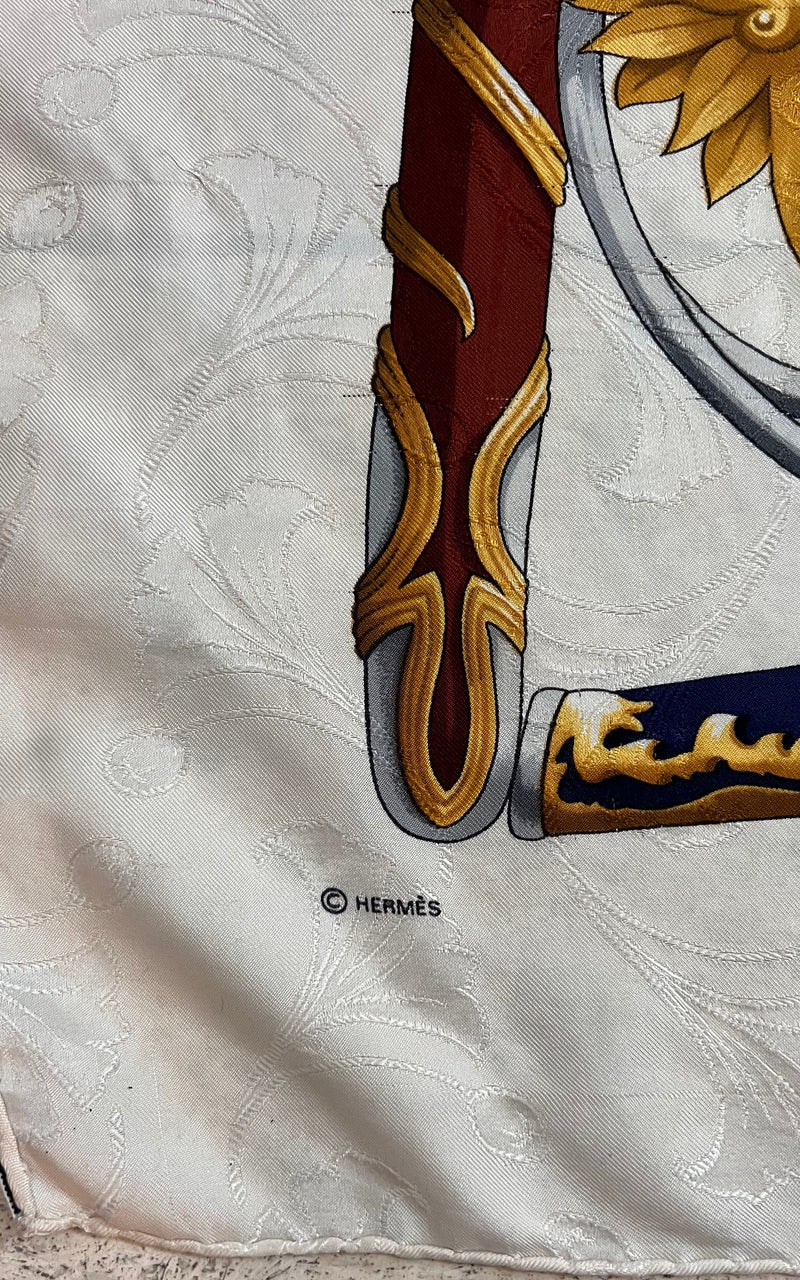 Vintage Hermes Paris Silk Foulard