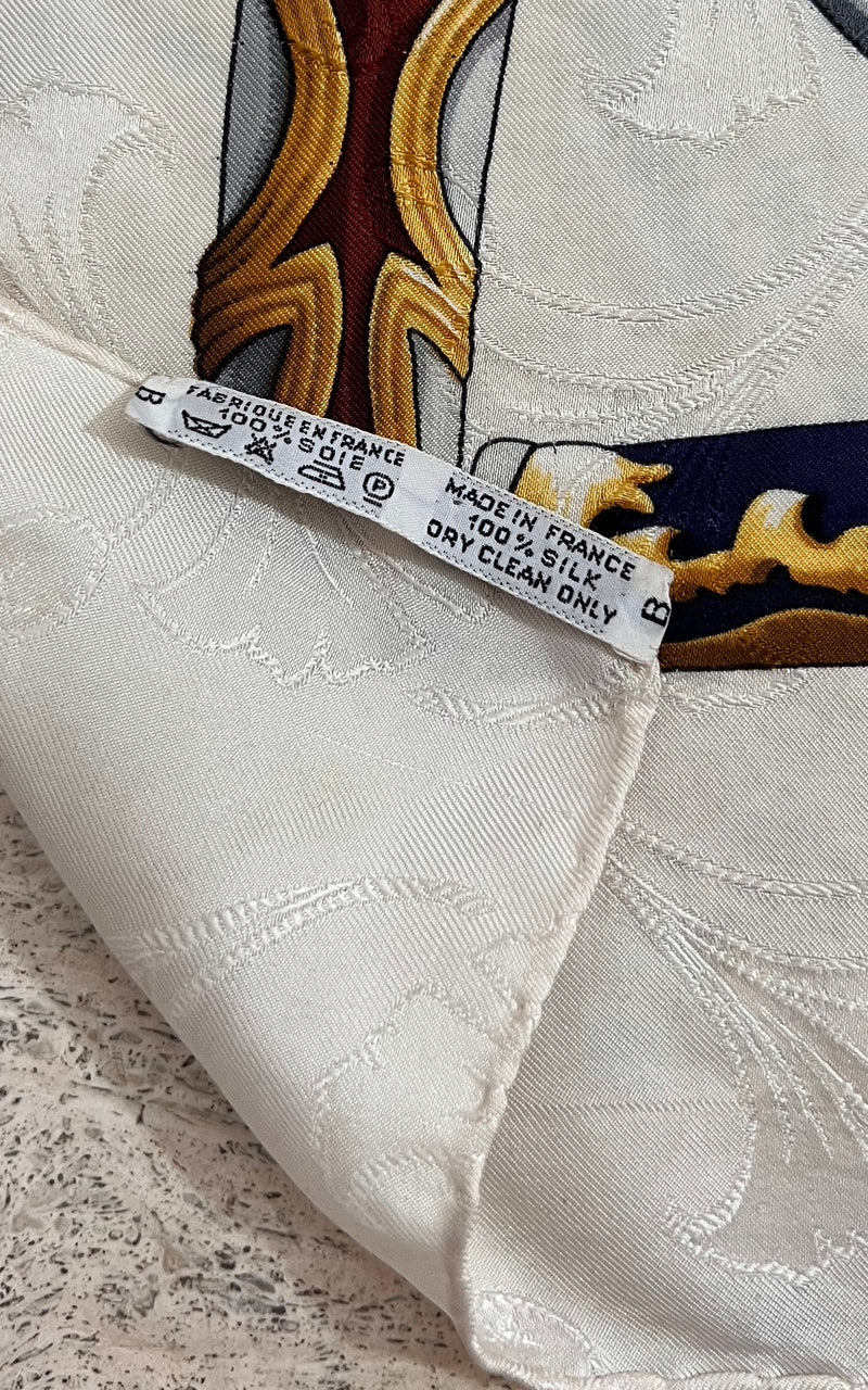 Vintage Hermes Paris Silk Foulard