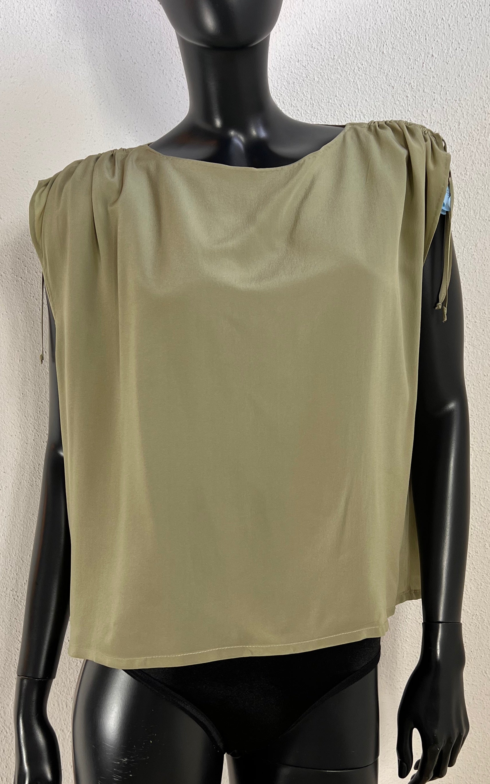 Vintage Sage Silk Top
